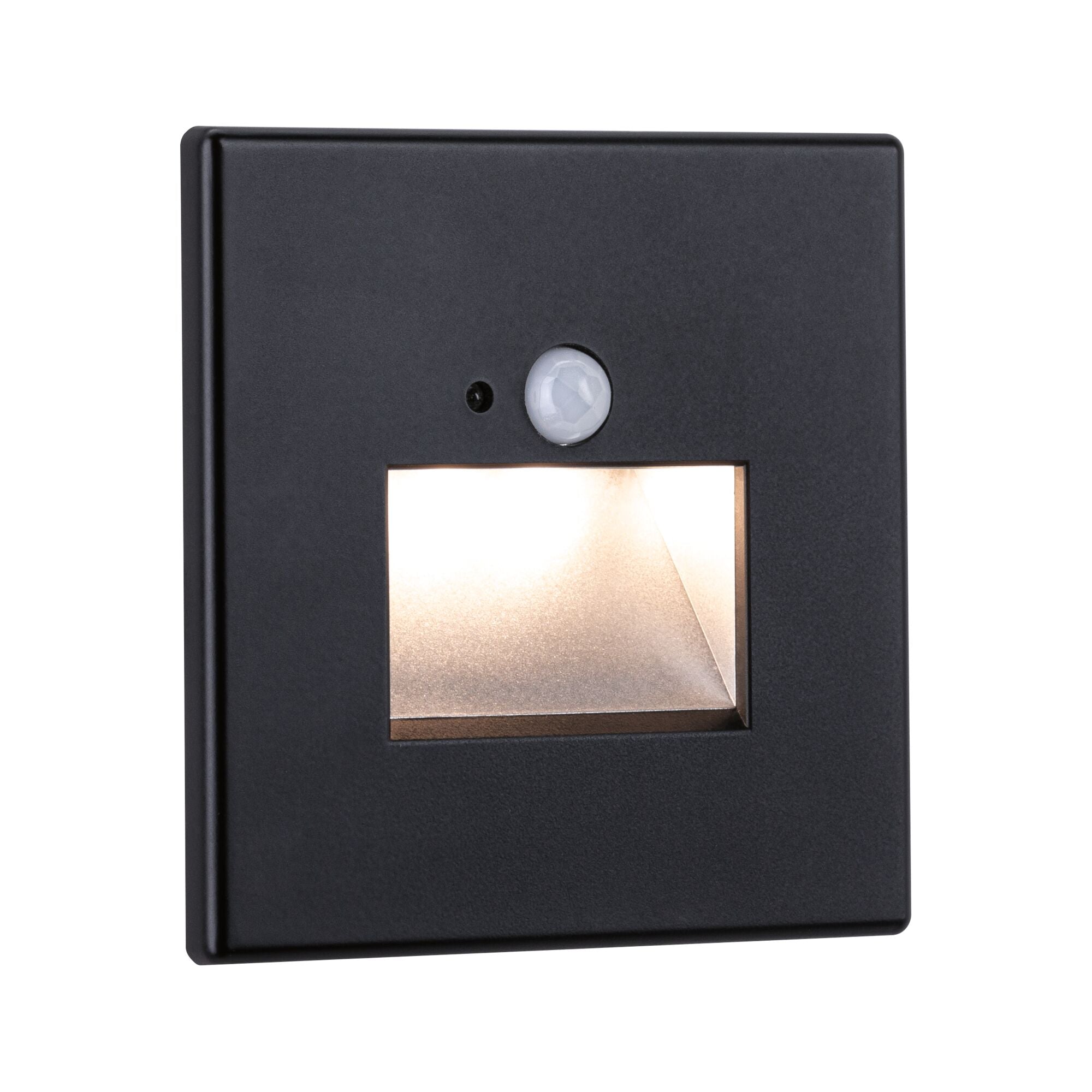 LED Wandeinbauleuchte Edge Quadro eckig 80x42mm 1,2W 25lm 230V 2700K Schwarz - Paulmann - 93135