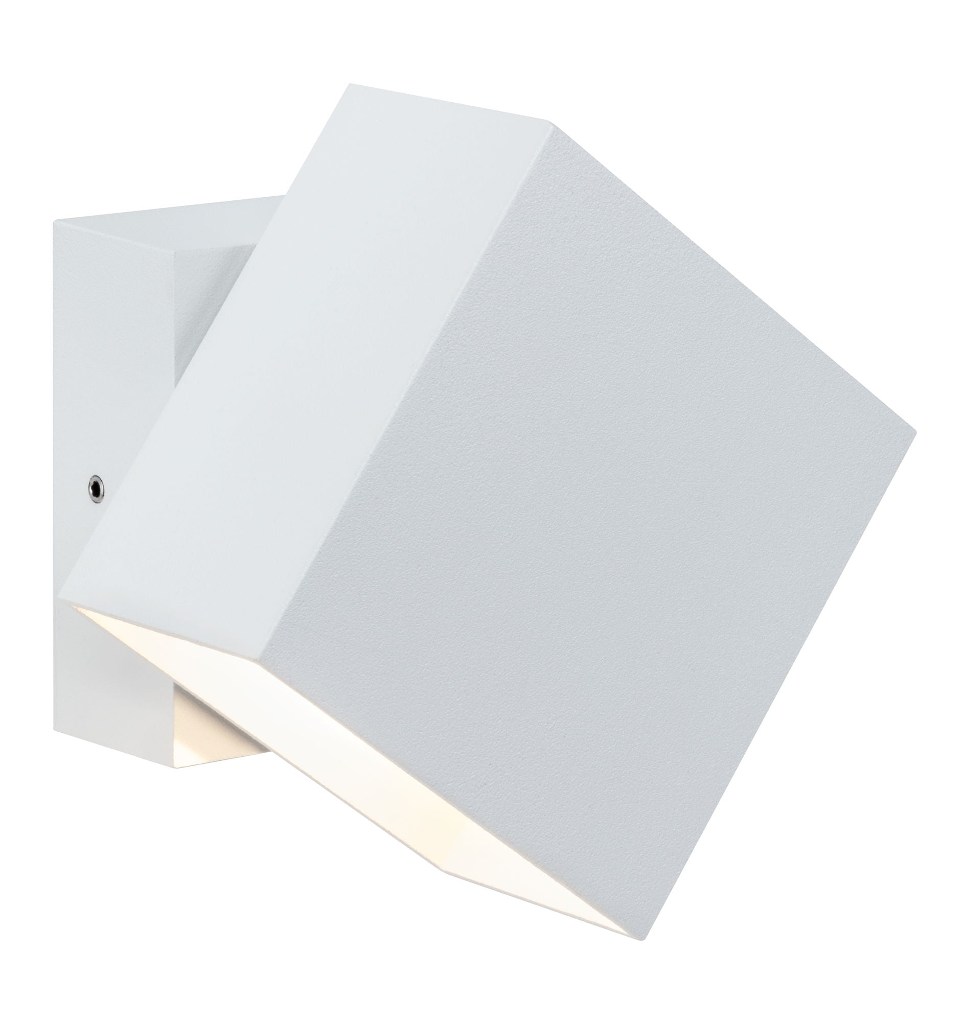 LED Wandleuchte Cybo IP65 eckig 100x100mm 2700K 2x3,5W 355lm / 355lm 230V Weiß Aluminium - Paulmann - 18003