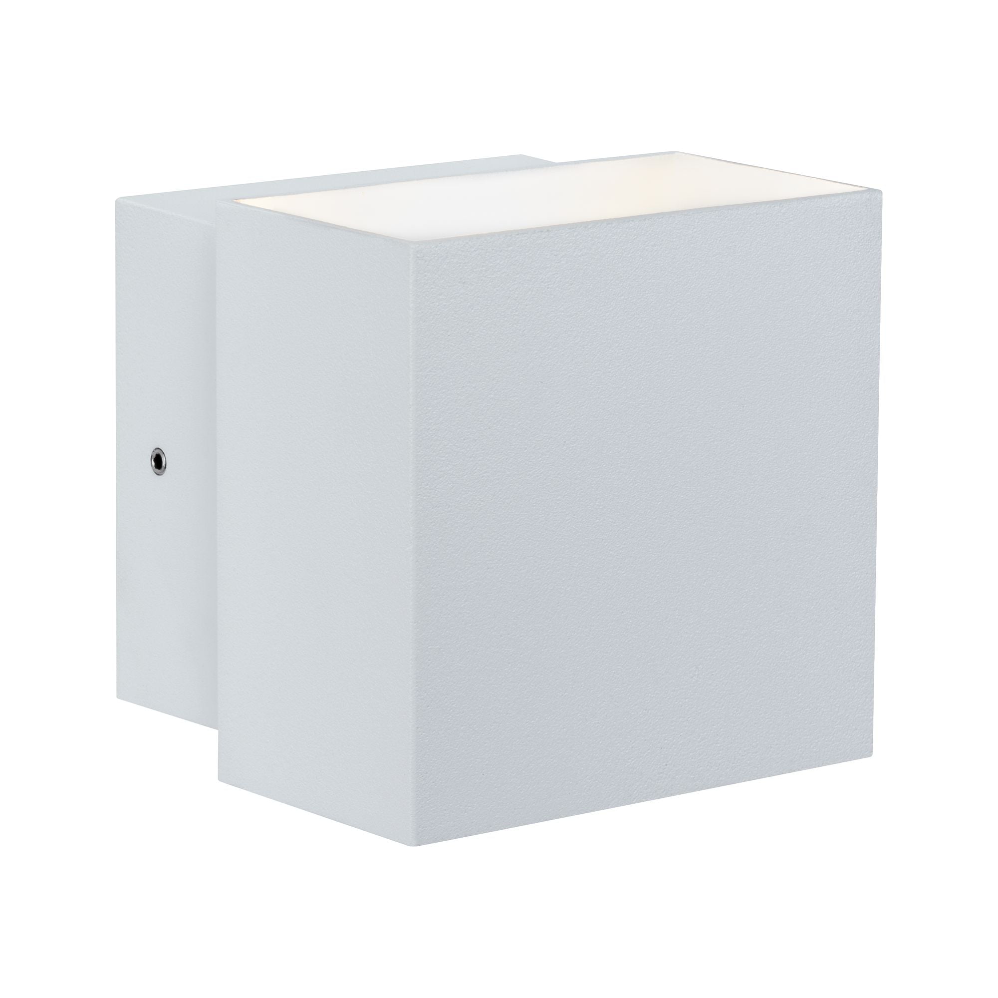 LED Wandleuchte Cybo IP65 eckig 100x100mm 2700K 2x3,5W 355lm / 355lm 230V Weiß Aluminium - Paulmann - 18003