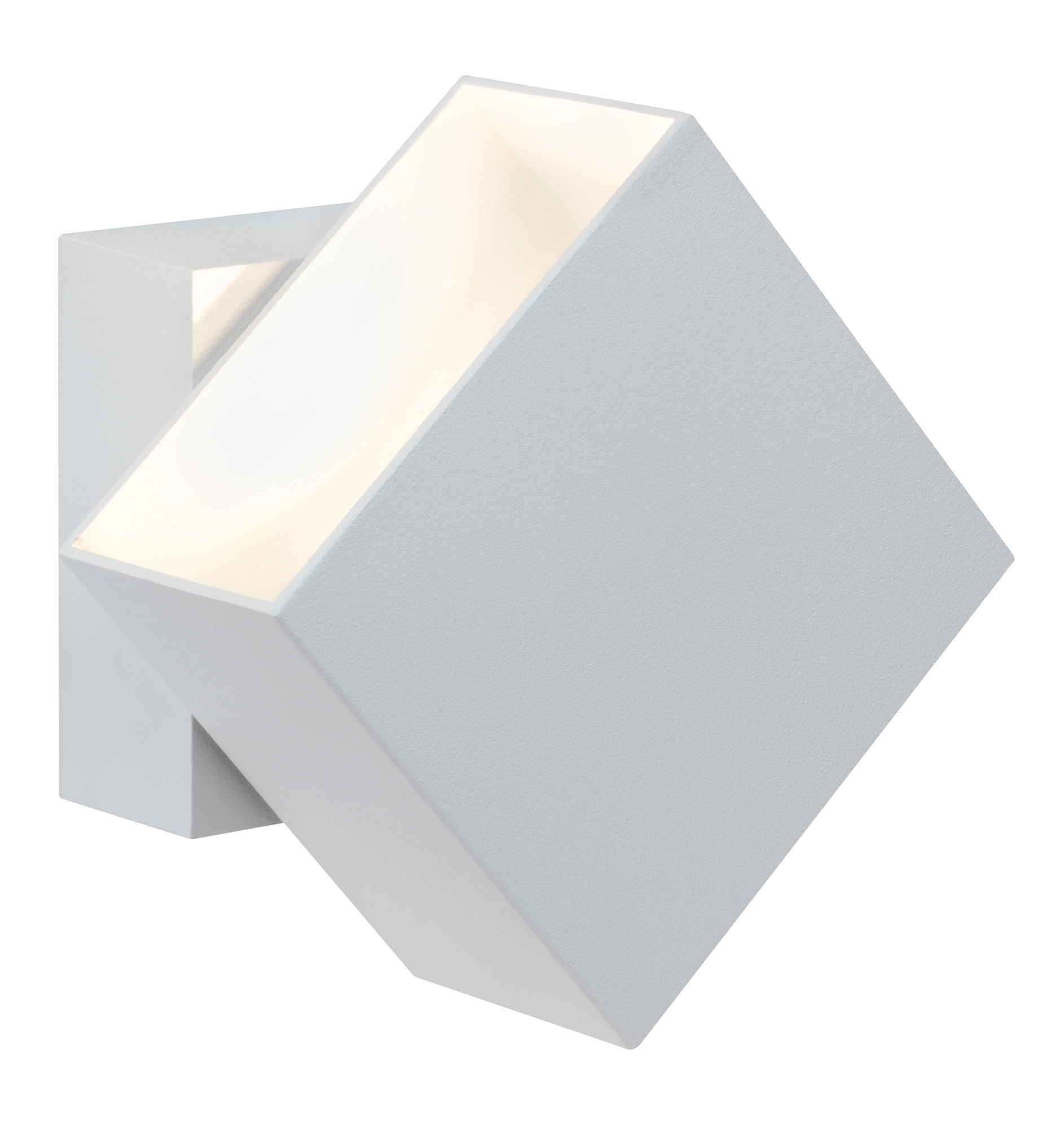 LED Wandleuchte Cybo IP65 eckig 100x100mm 2700K 2x3,5W 355lm / 355lm 230V Weiß Aluminium - Paulmann - 18003