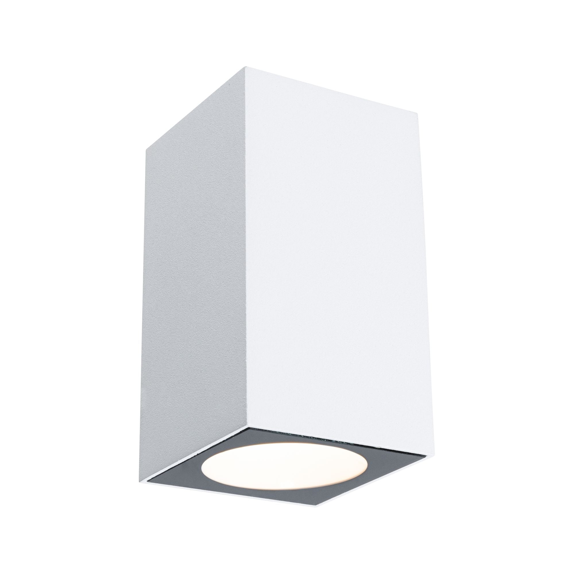LED Wandleuchte Flame IP44 eckig 58x75mm 3000K 3,8W 320lm 230V Weiß Aluminium - Paulmann - 94329