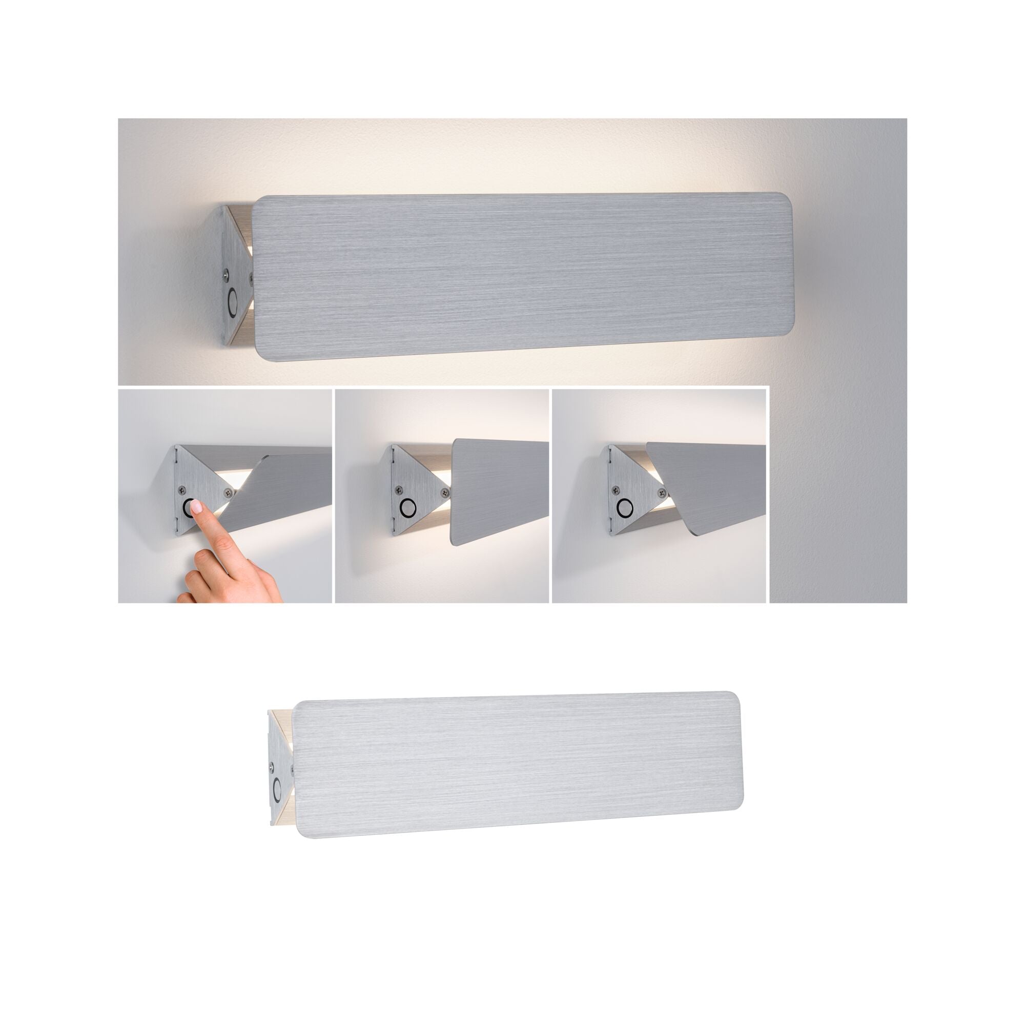 LED Wandleuchte Katla 2700K 340lm 230V 7W Alu gebürstet - Paulmann - 79513