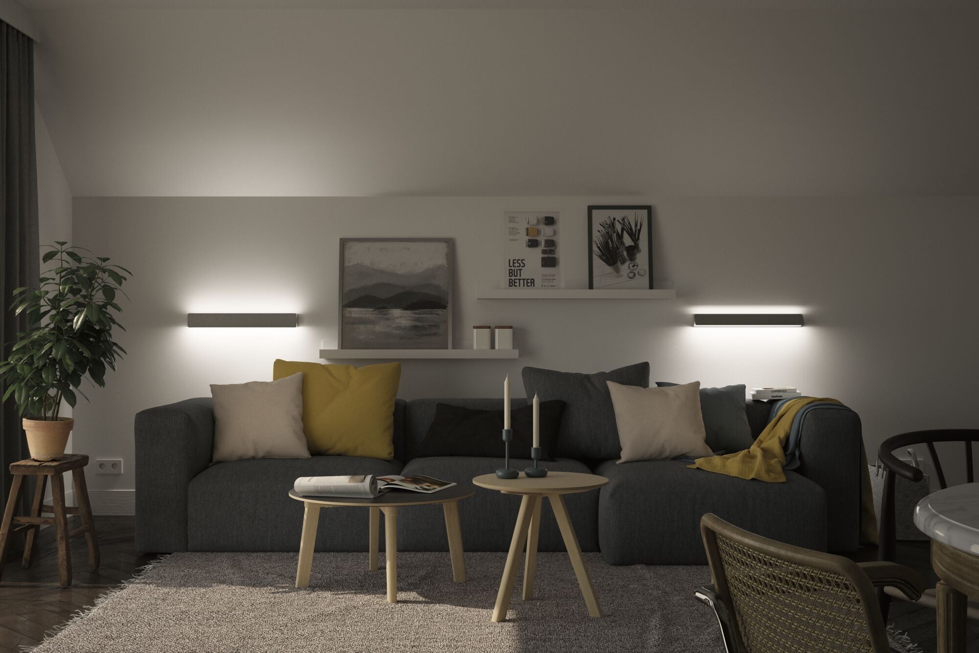 LED Wandleuchte Katla 2700K 580lm 230V 12W Alu gebürstet - Paulmann - 79514