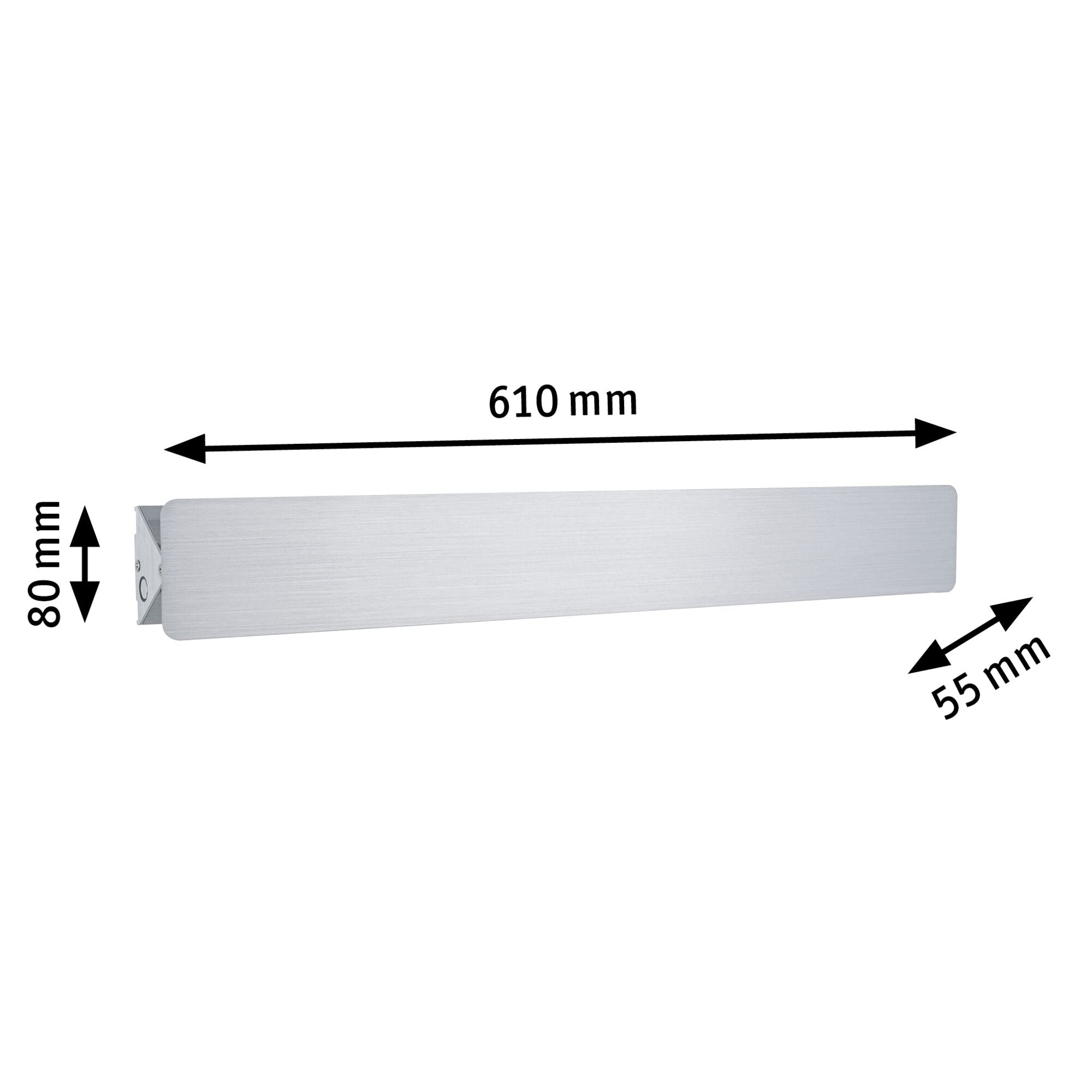 LED Wandleuchte Katla 2700K 580lm 230V 12W Alu gebürstet - Paulmann - 79514