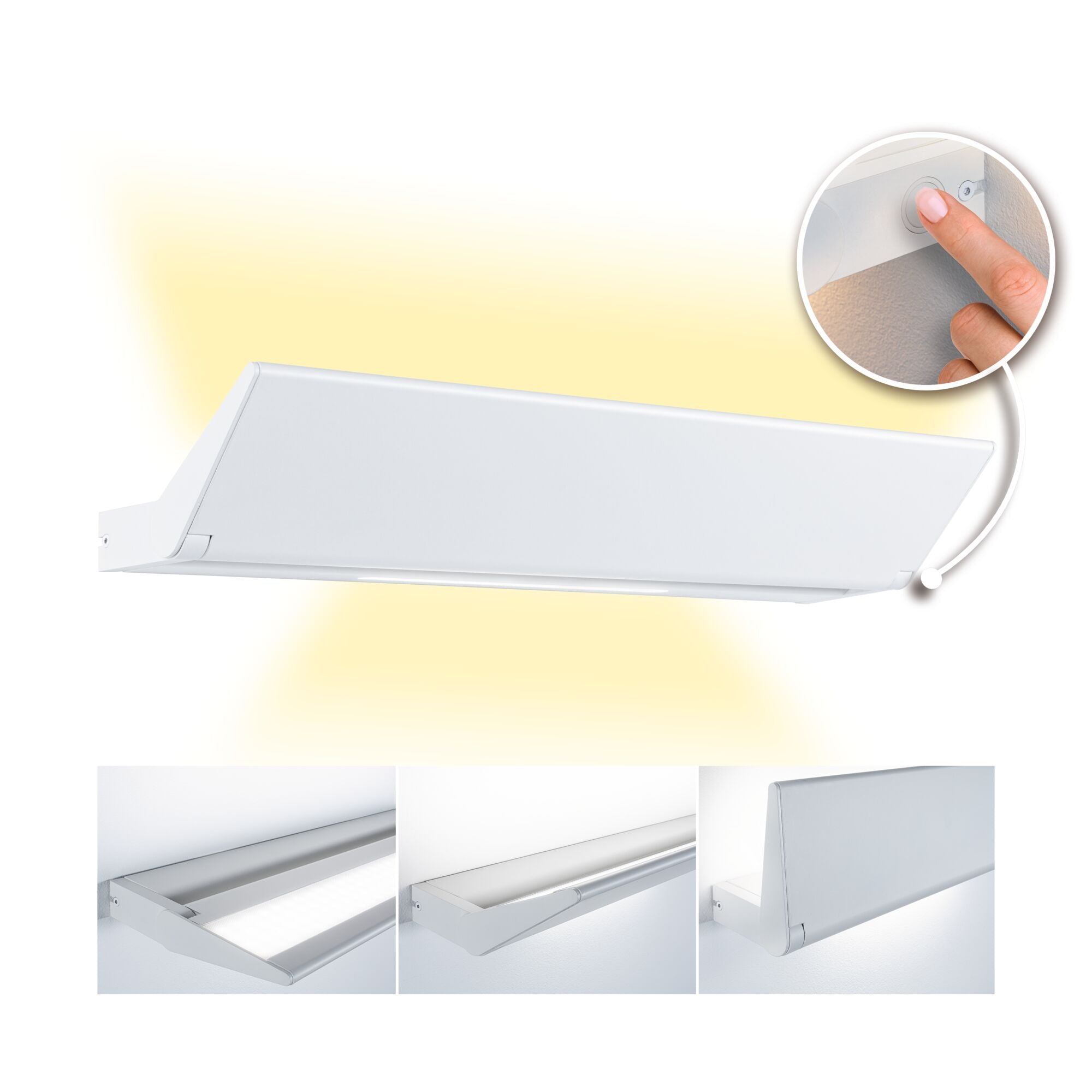 LED Wandleuchte Ranva 2700K 1400lm / 210lm 230V 13 / 1x2W dimmbar Weiß matt - Paulmann - 79506