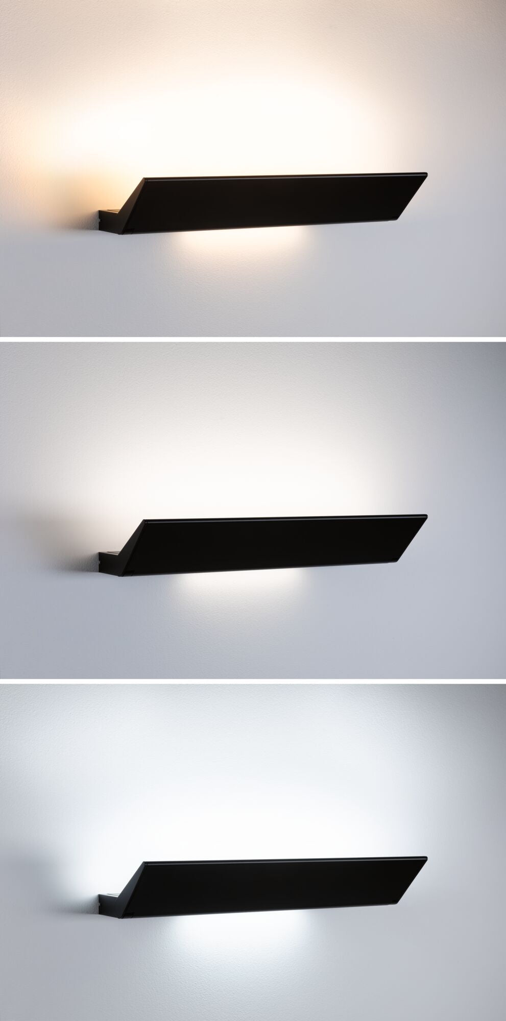 LED Wandleuchte Ranva Tunable White 1400lm / 210lm 230V 13W dimmbar Schwarz matt - Paulmann - 79507