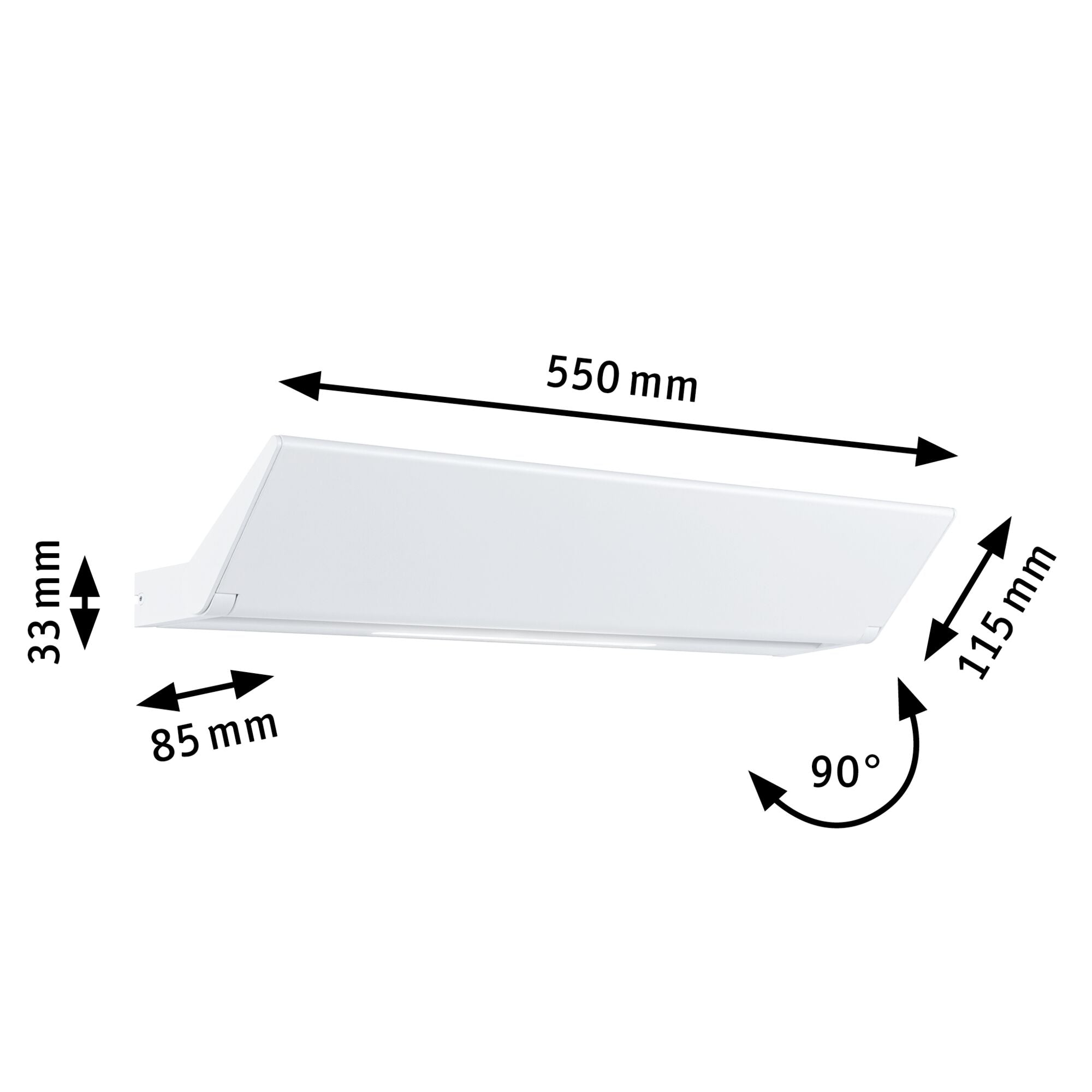 LED Wandleuchte Ranva Tunable White 1400lm / 210lm 230V 13W dimmbar Weiß matt - Paulmann - 79508