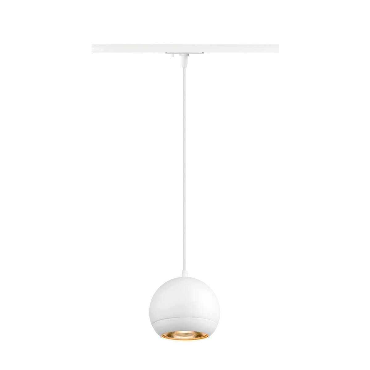 LIGHT EYE® 150 1~ Pendelleuchte, GU10, Pendellänge 150 cm, 1x max. 13 W, matt weiß - SLV - 1008175