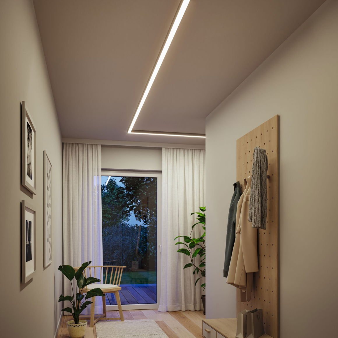 Linion Lichtkanal 90 ° 24V 3,5W 3000K Chrom matt - Paulmann - 98176
