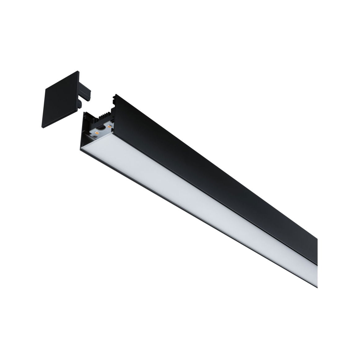 Linion Lichtkanal Lichtkanal 0,5m 24V 8,5W 3000K Signalschwarz - Paulmann - 98167