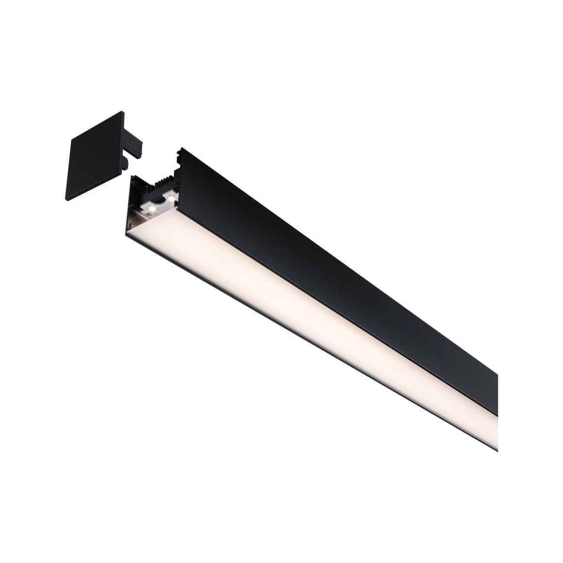 Linion Lichtkanal Lichtkanal 0,5m 24V 8,5W 3000K Signalschwarz - Paulmann - 98167