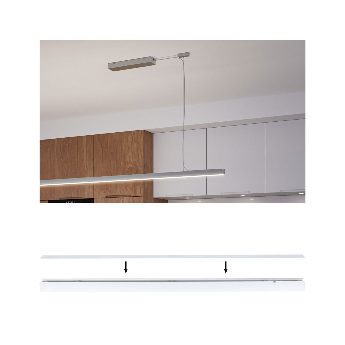 LinionZubehör Abdeckung Gerade Weiß 1000x36mm - Paulmann - 98209