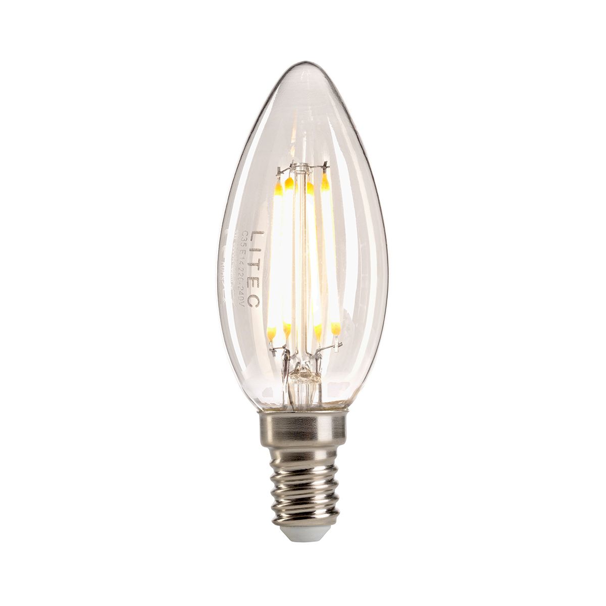 LED-Kerzenlampe E14 - Klarglas
