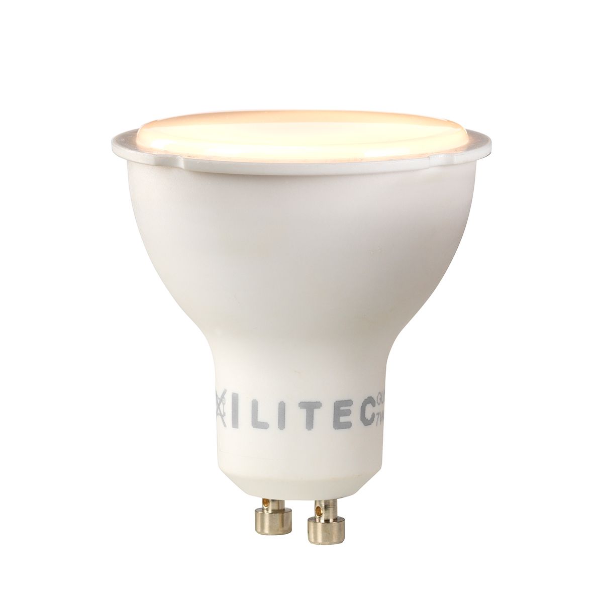 Litec GU10 LED-Lampe - Weißer Kunststoff