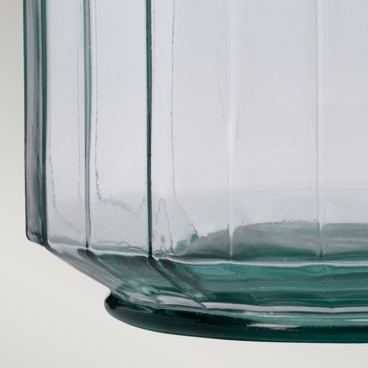 Luga Tischlampe - Natur - Metallarbeiten Nickel poliert - Glaswaren Klar/Natur - Holzlicht