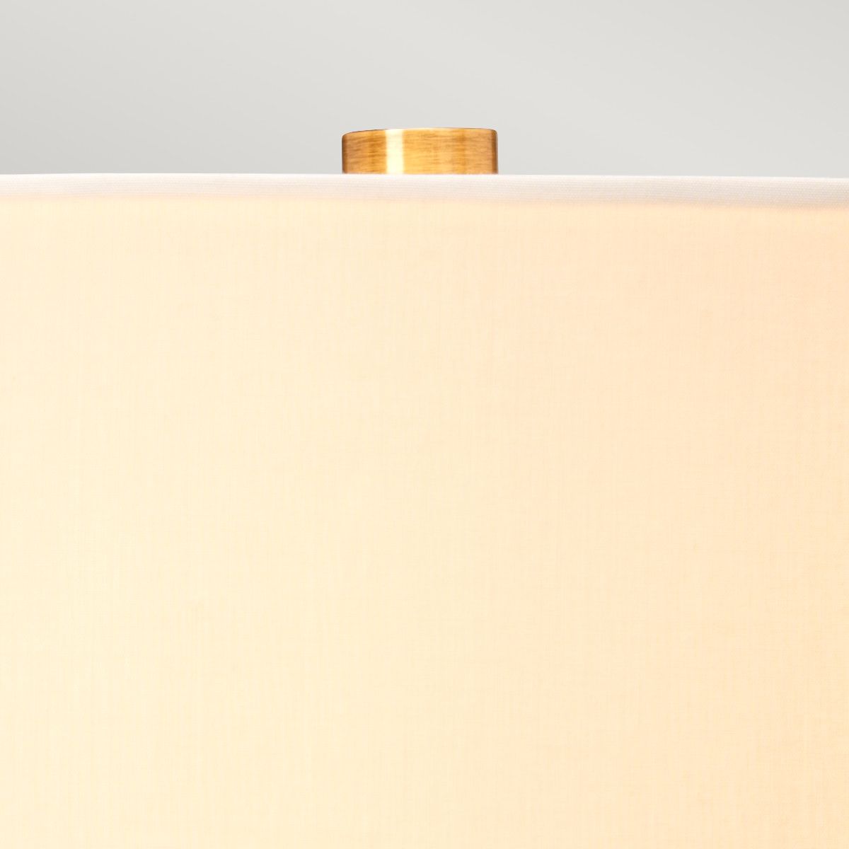 Luga Tischlampe - Rauch - Metallarbeiten gealtertes Messing - Glaswaren Rauch - Holz dunkel gebeizt