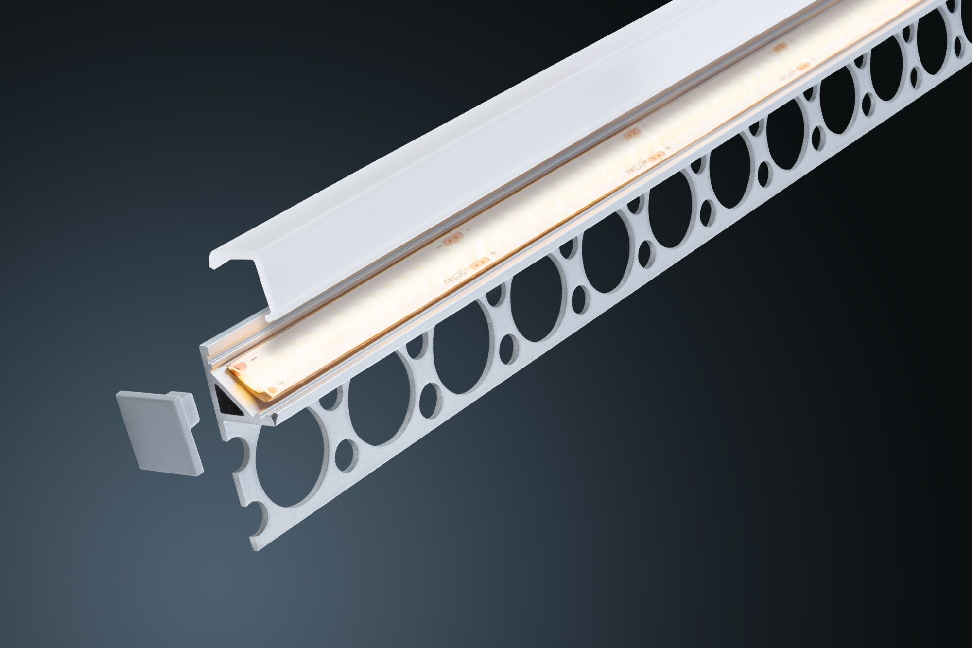 LumiTiles Frame 1m Alu eloxiert/Satin - Paulmann - 78411