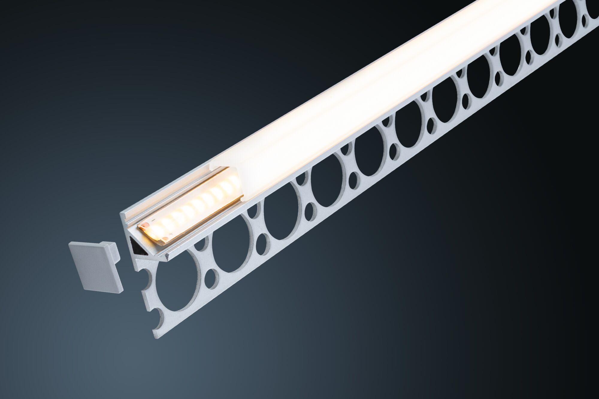 LumiTiles Frame 1m Alu eloxiert/Satin - Paulmann - 78411