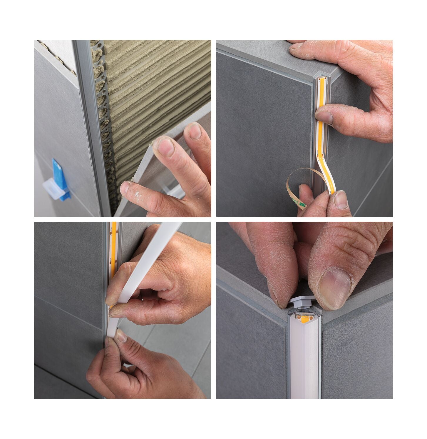 LumiTiles Frame 1m Alu eloxiert/Satin - Paulmann - 78411