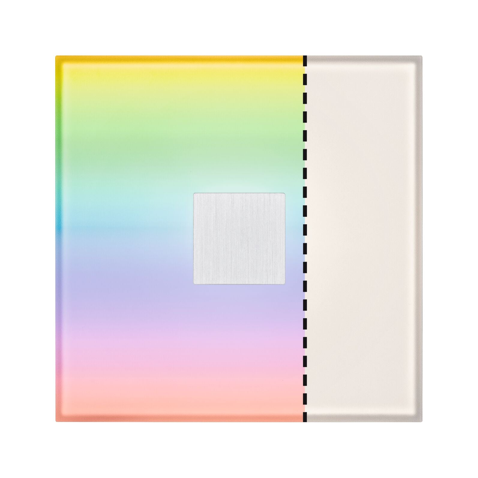 LumiTiles Square Einzelfliese IP44 100x10mm 12lm 12V 0,8W dimmbar RGBW+ Weiß Kunststoff/Aluminium - Paulmann - 78414