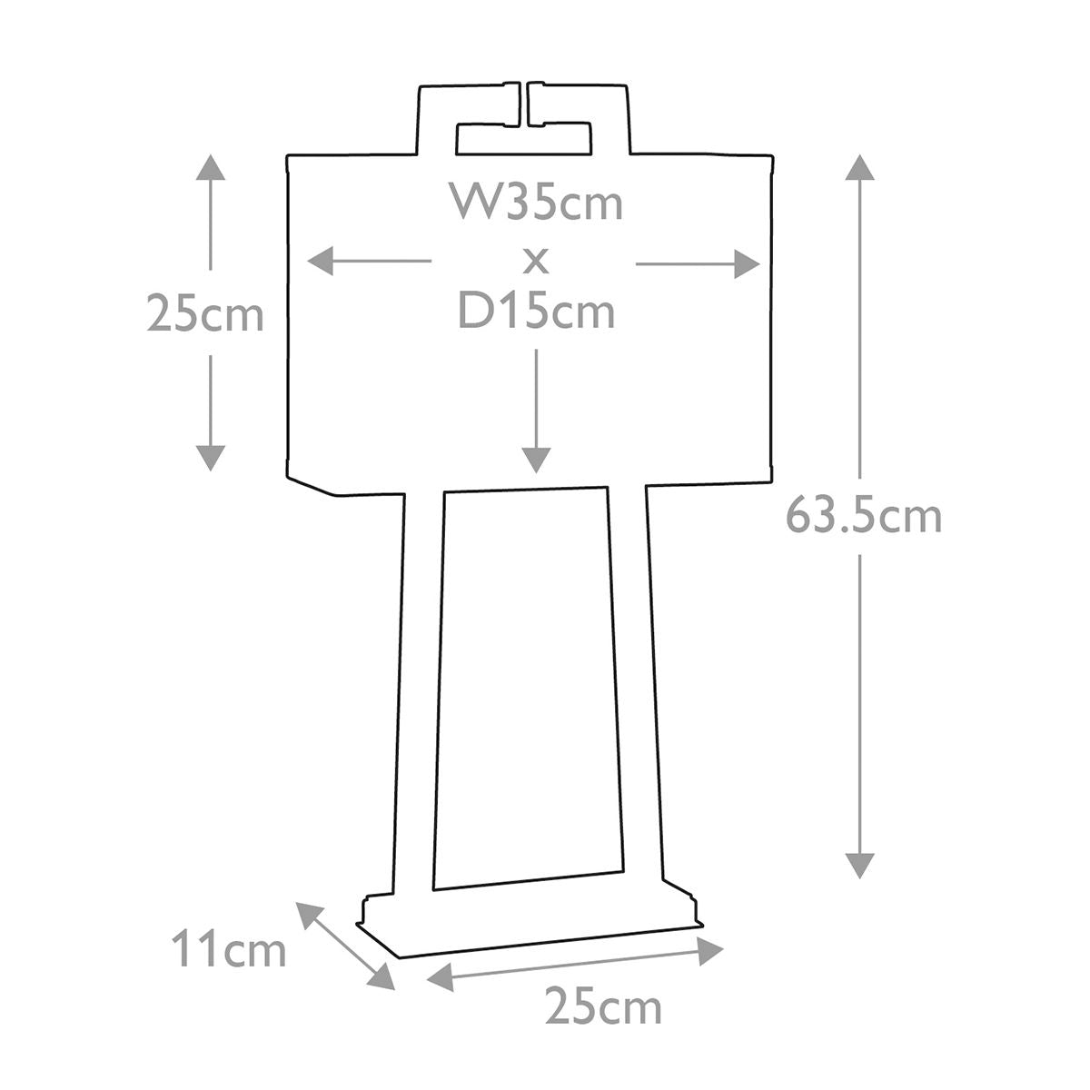Magro 1-flammige Tischlampe - Poliertes Nickel