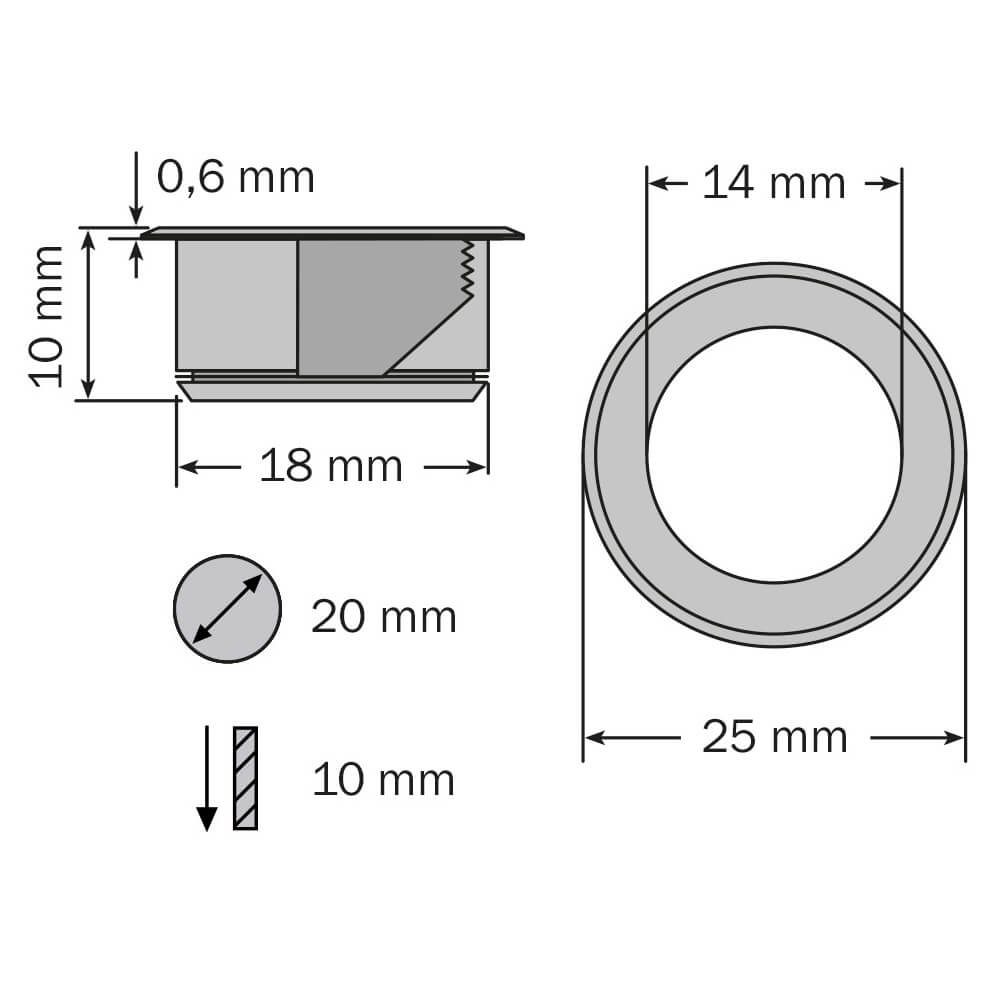 mini-disc warmweiss 2700 Kelvin