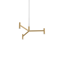 Suspension Wever & Ducré MATCH LUSTA 1.0 en champagne brossé