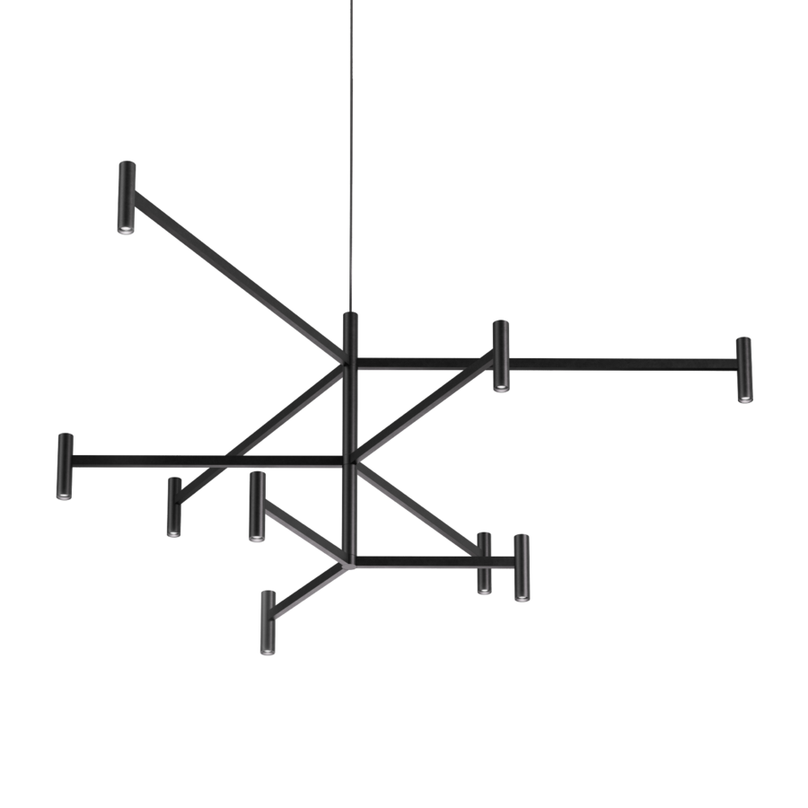 MATCH LUSTA 3.2.1 pendant light in Black Matt