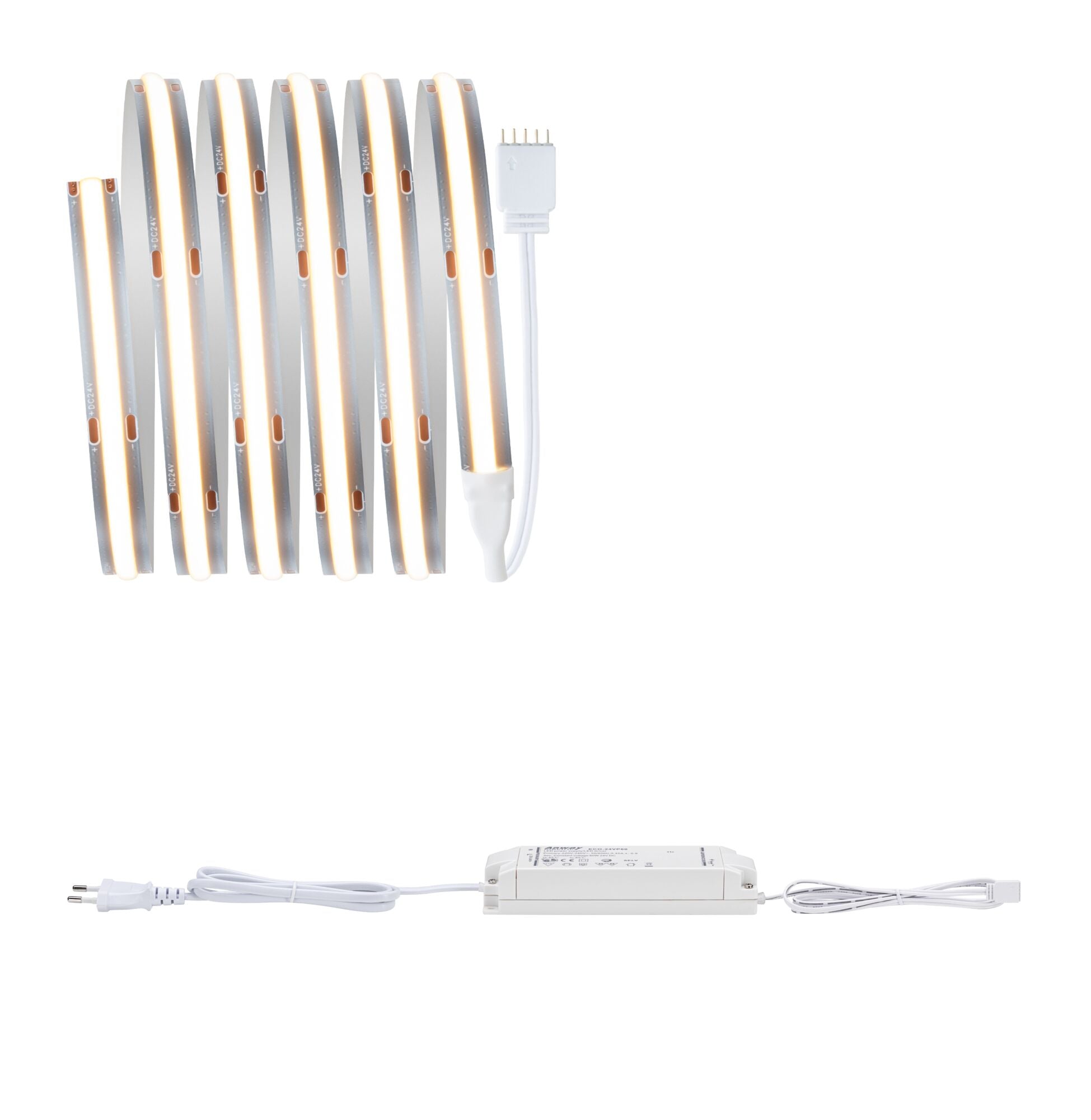 MaxLED 1000 Full - Line COB Basisset 1,5m 18W 1080lm/m 528 LEDs/m 2700K 40VA - Paulmann - 71048