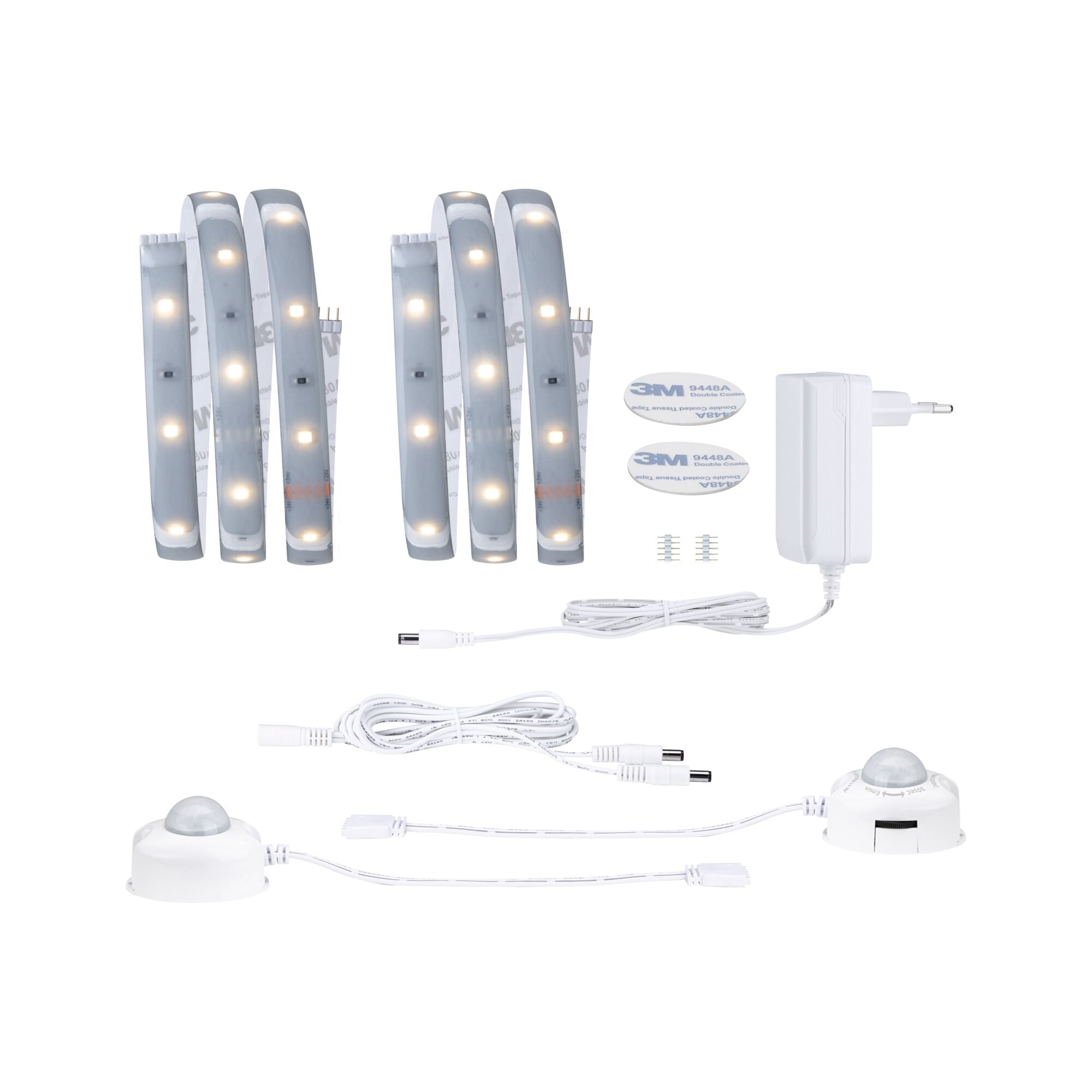 MaxLED 250 Night Comfort Basisset 1m IP44 2x4W 300lm/m 60 LEDs/m 2700K 24VA - Paulmann - 78894