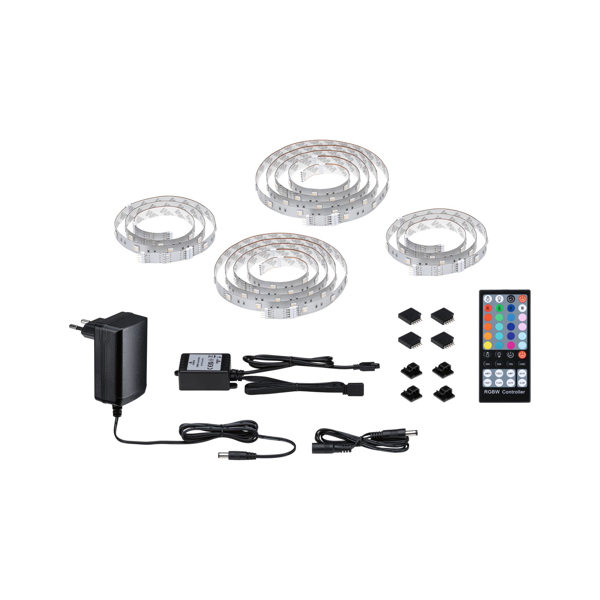 MaxLED 250 TV Comfort Basisset 65 Zoll 4,3m 22W 233lm/m 28 LEDs/m RGBW+ 24VA - Paulmann - 78876