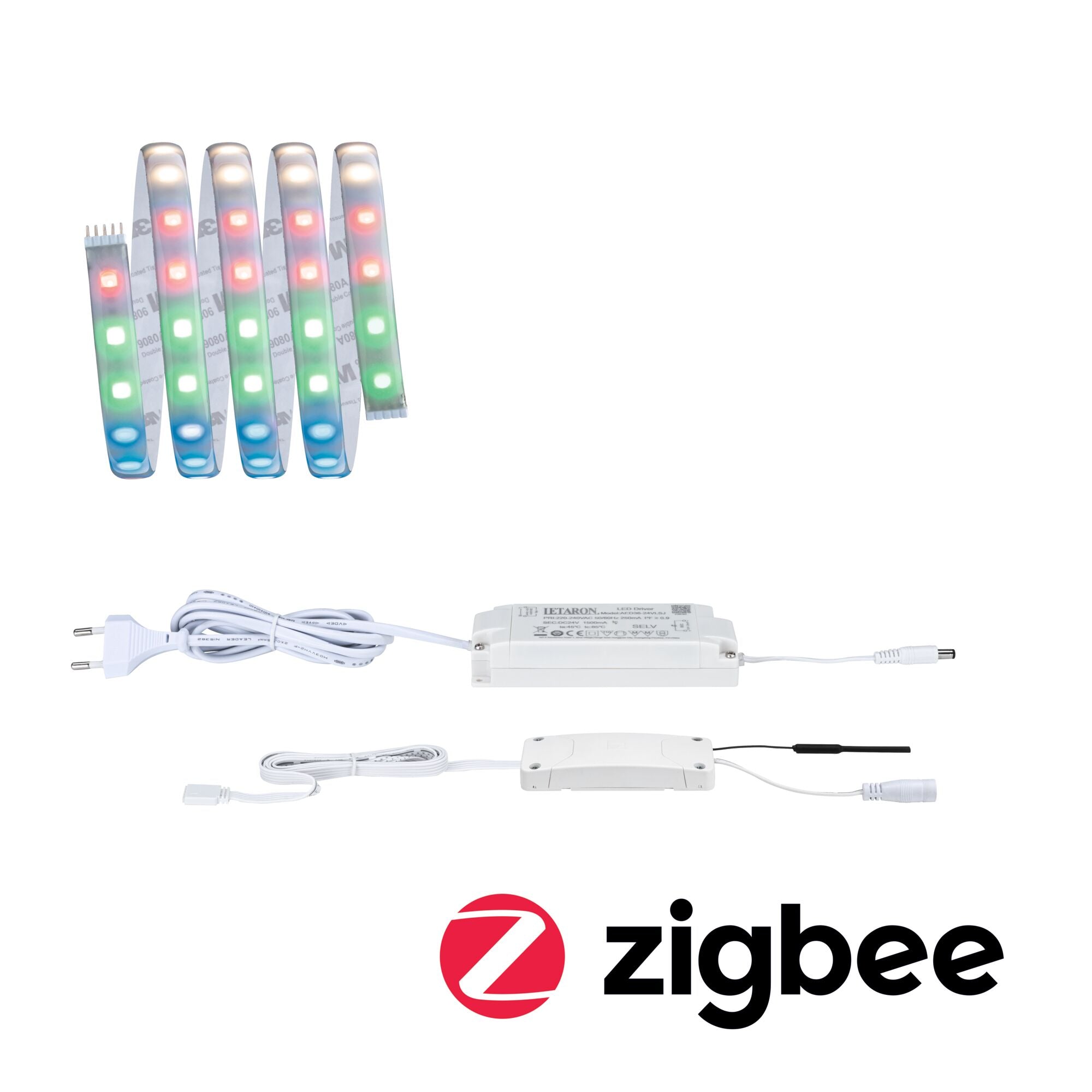 MaxLED 500 RGBW beschichtet Basisset 1,5m IP44 13,5W 350lm/m 60 LEDs/m RGBW+ 36VA - Paulmann - 78883