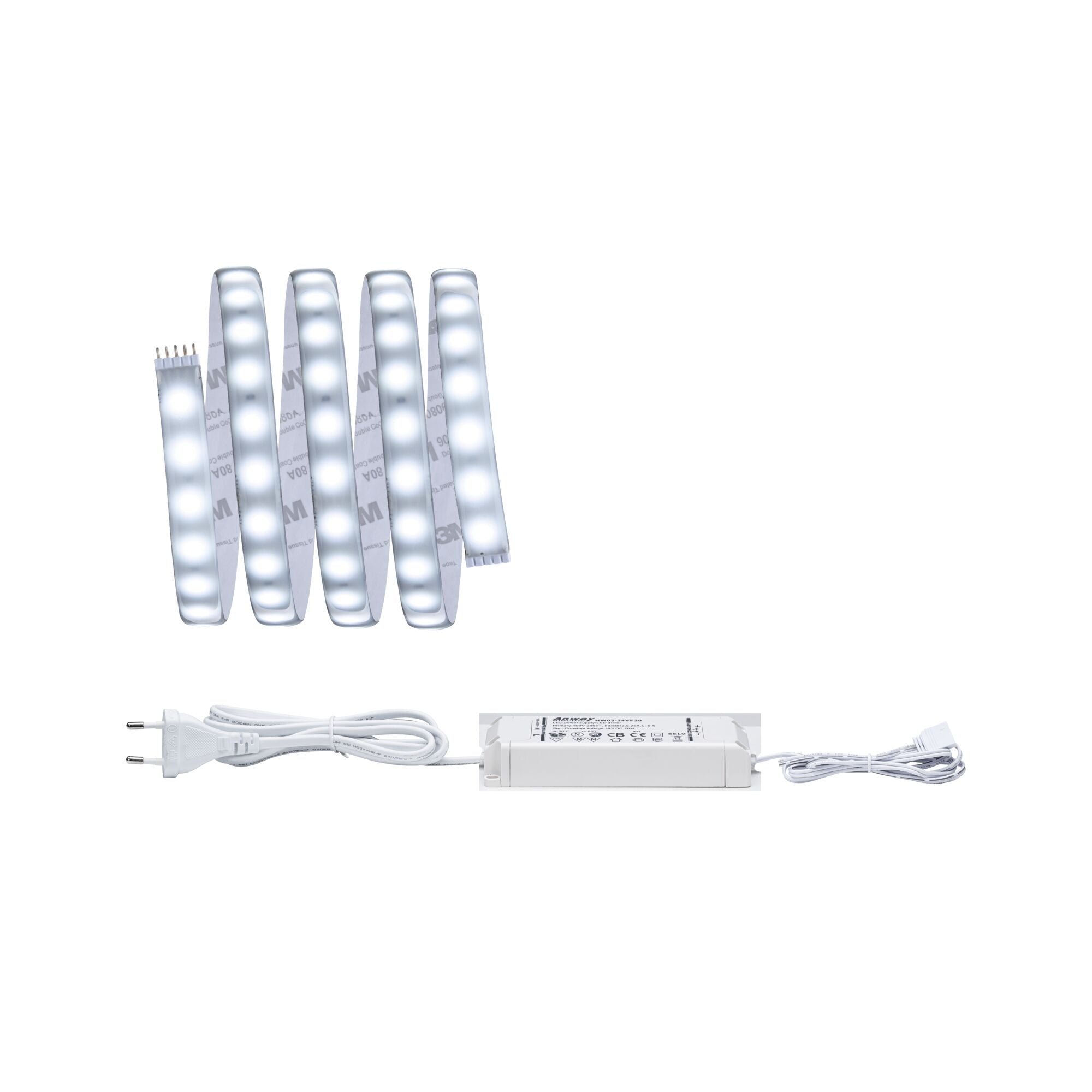MaxLED 500 Tageslichtweiß Basisset 1,5m beschichtet IP44 9W 440lm/m 72 LEDs/m 6500K 20VA - Paulmann - 70667