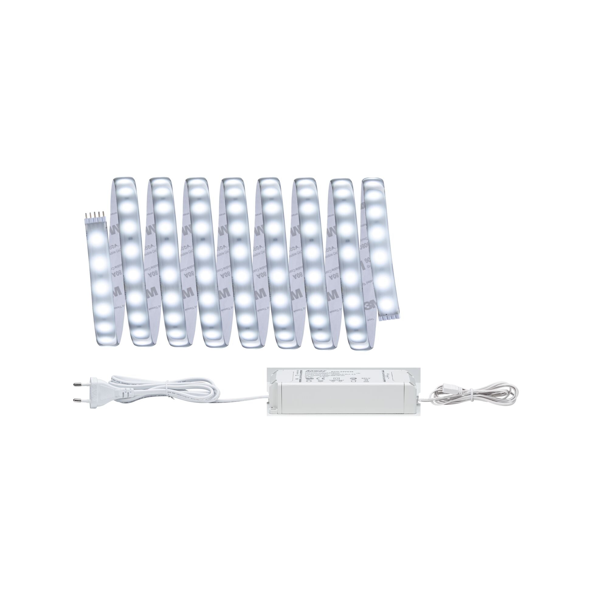 MaxLED 500 Tageslichtweiß Basisset 3m beschichtet IP44 18W 440lm/m 6500K 36VA - Paulmann - 70665