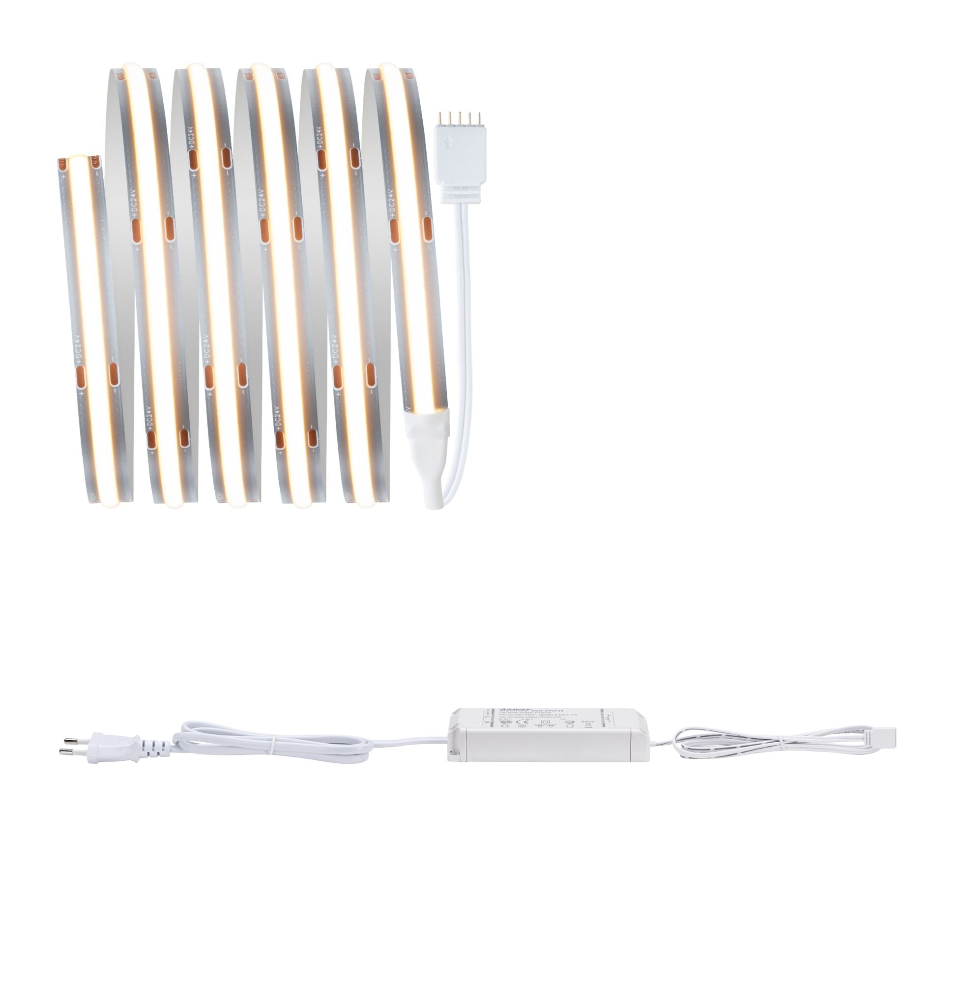 MaxLED 500 Warmweiß COB Basisset 1,5m 10W 500lm/m 480 LEDs/m 2700K 25VA - Paulmann - 71045