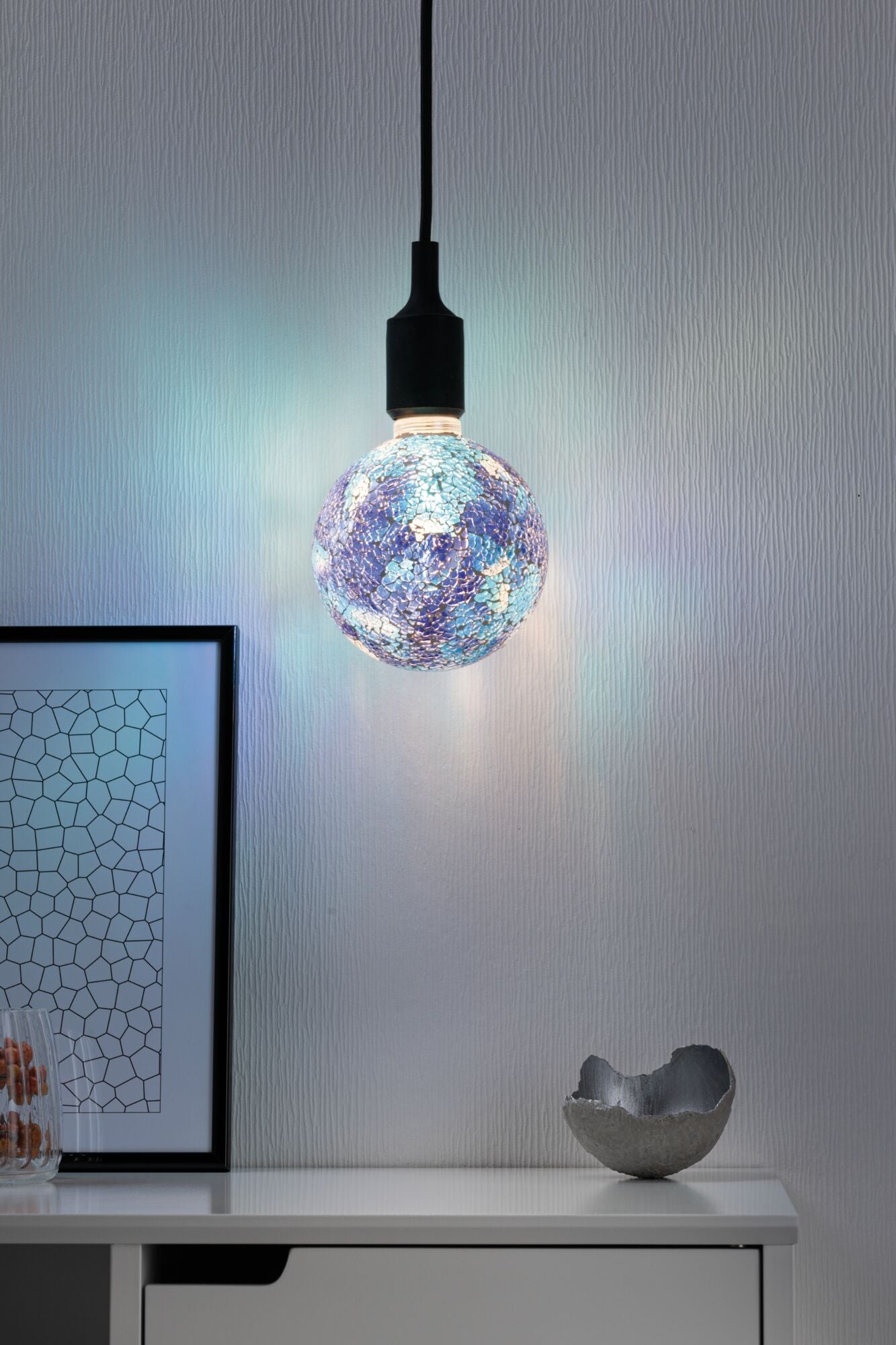 Miracle Mosaic Edition LED Globe G125 E27 470lm 5W 2700K dimmbar Blau - Paulmann - 28750