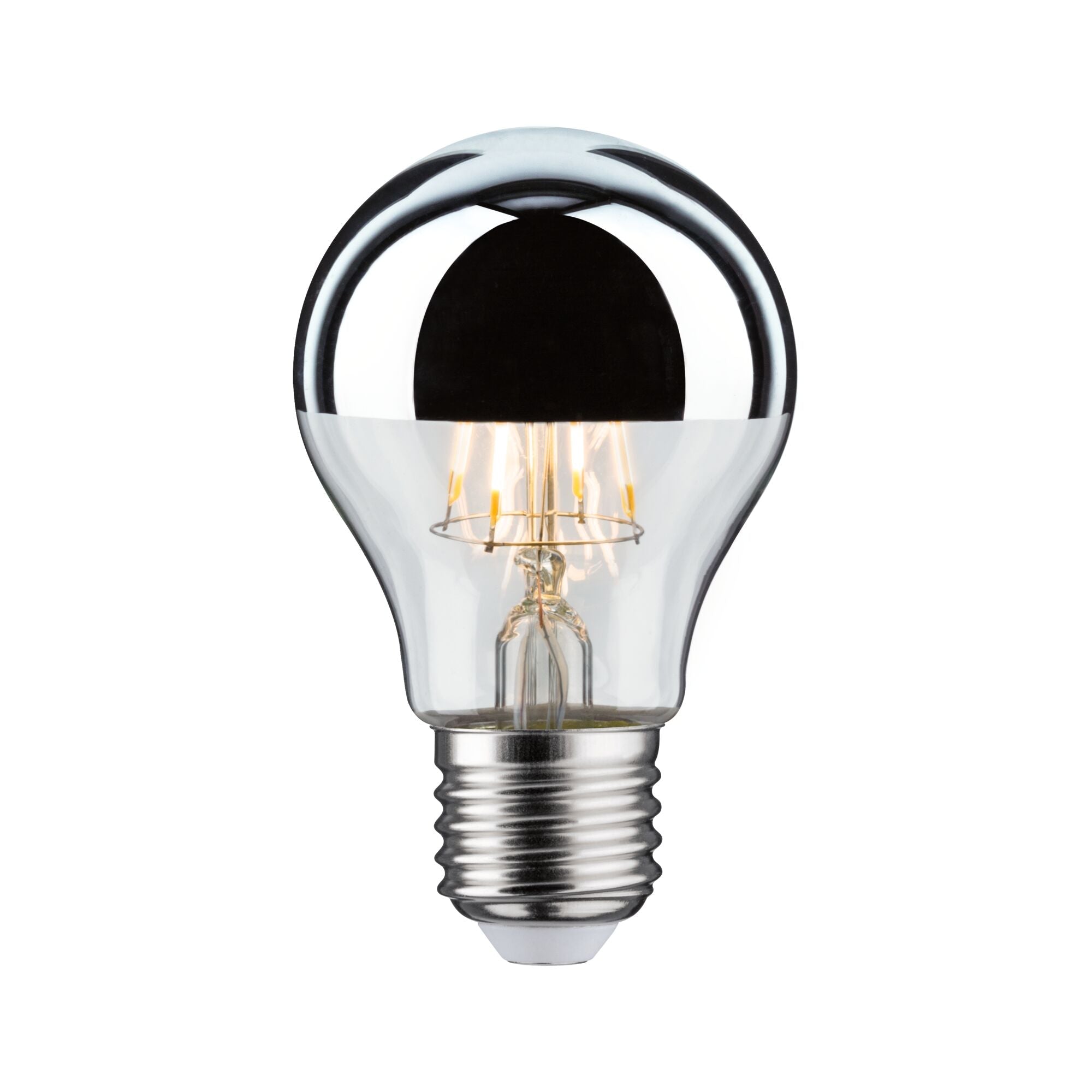 Modern Classic Edition LED Birne Kopfspiegel E27 580lm 4,8W 2700K Kopfspiegel Silber - Paulmann - 28669