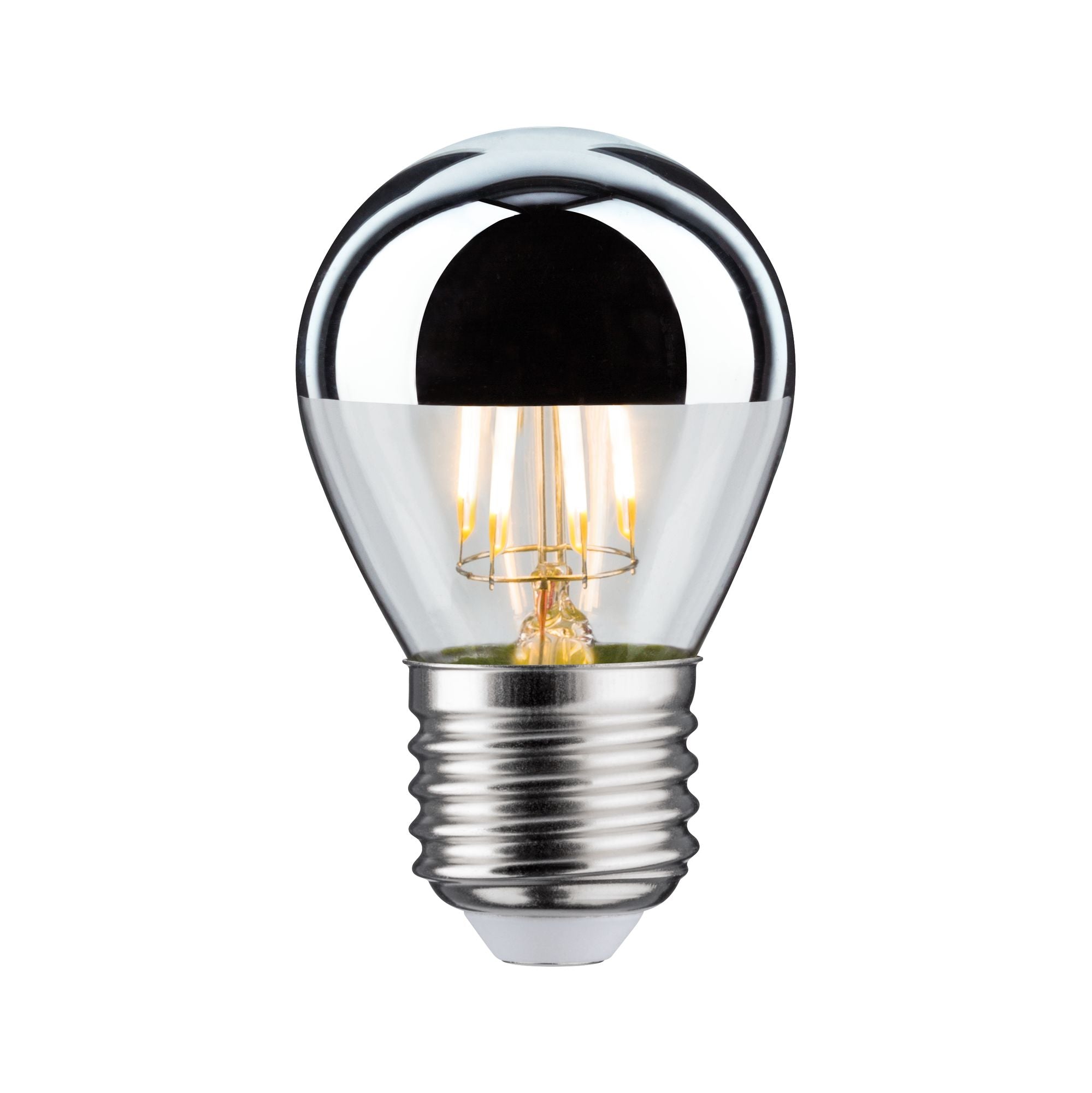 Modern Classic Edition LED Tropfen Kopfspiegel E27 360lm 4,8W 2700K dimmbar Kopfspiegel Silber - Paulmann - 28668