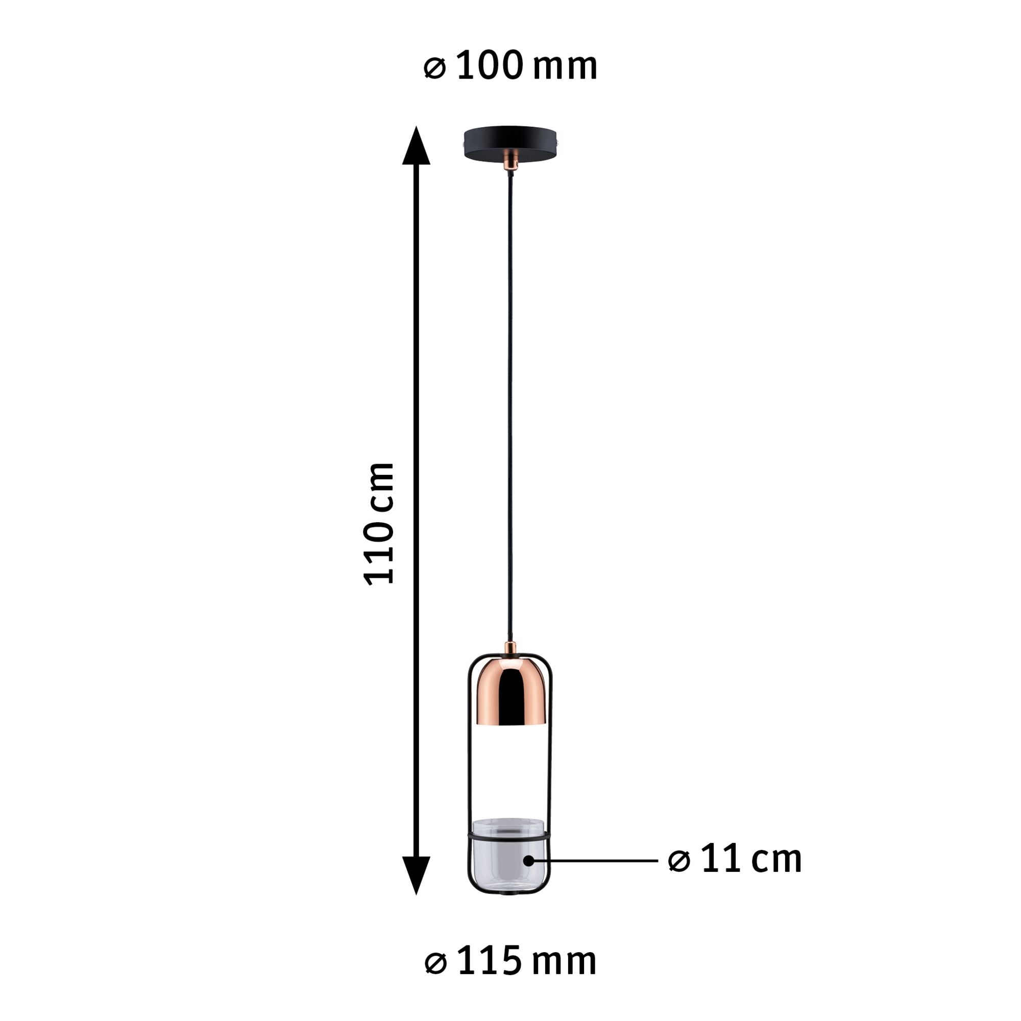 Neordic Fanja GU10 max. 20W Schwarz/Kupfer dimmbar Metall - Paulmann - 79749