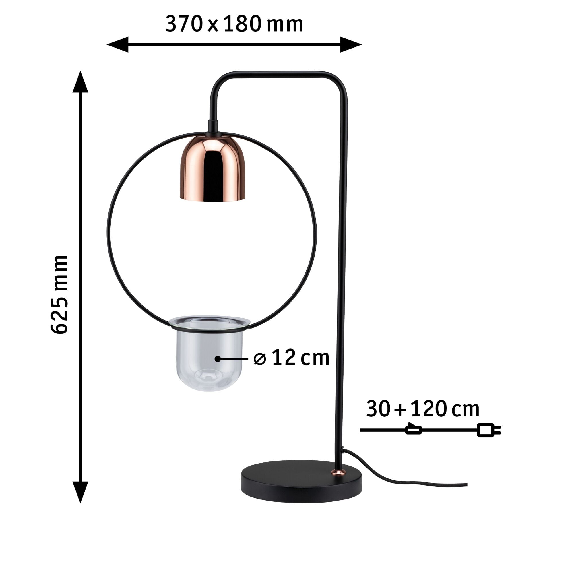 Neordic Fanja GU10 max. 20W Schwarz/Kupfer Metall - Paulmann - 79746