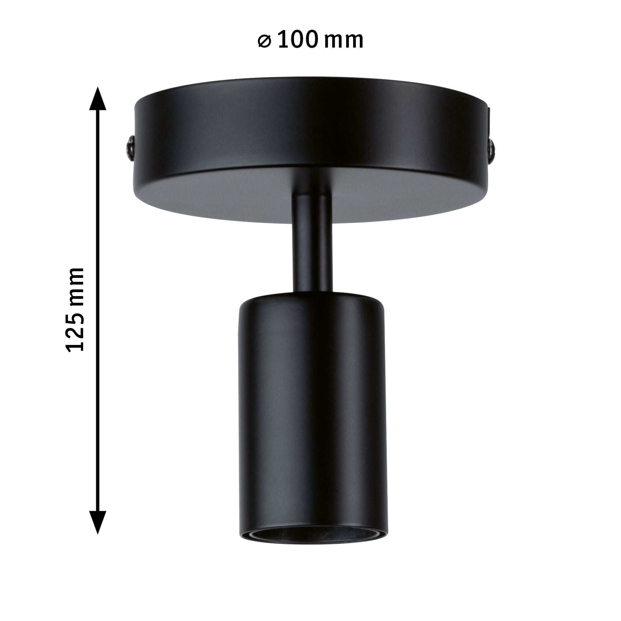 Neordic Malja E27 230V max. 20W dimmbar Schwarz Metall - Paulmann - 79760