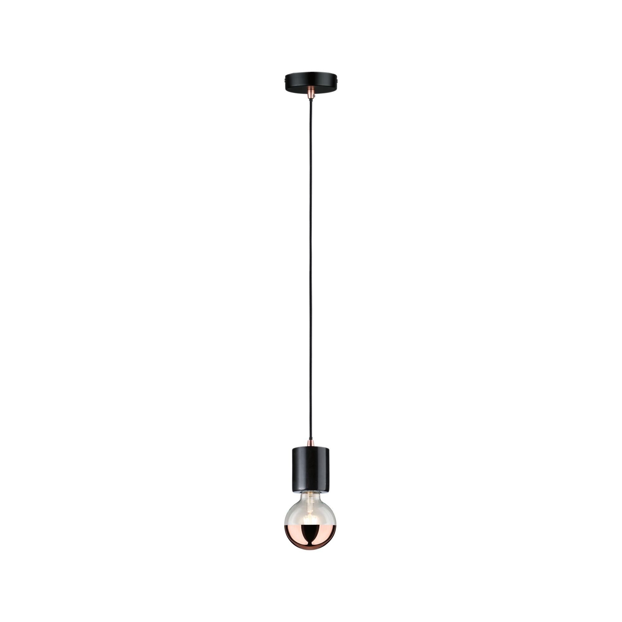 Neordic Nordin E27 max. 60W Schwarz/Marmor/Kupfer matt dimmbar Marmor - Paulmann - 79751