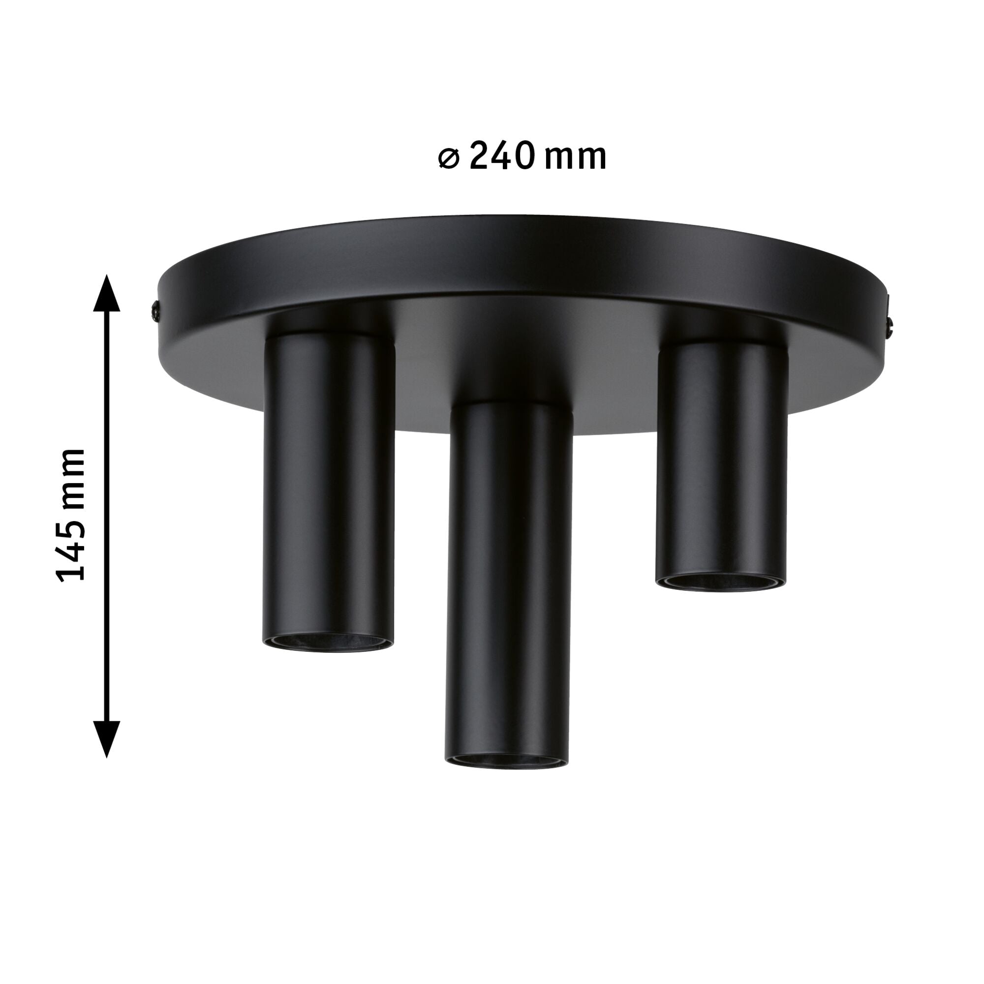 Neordic Skogen E27 230V max. 3x20W dimmbar Schwarz Metall - Paulmann - 79761
