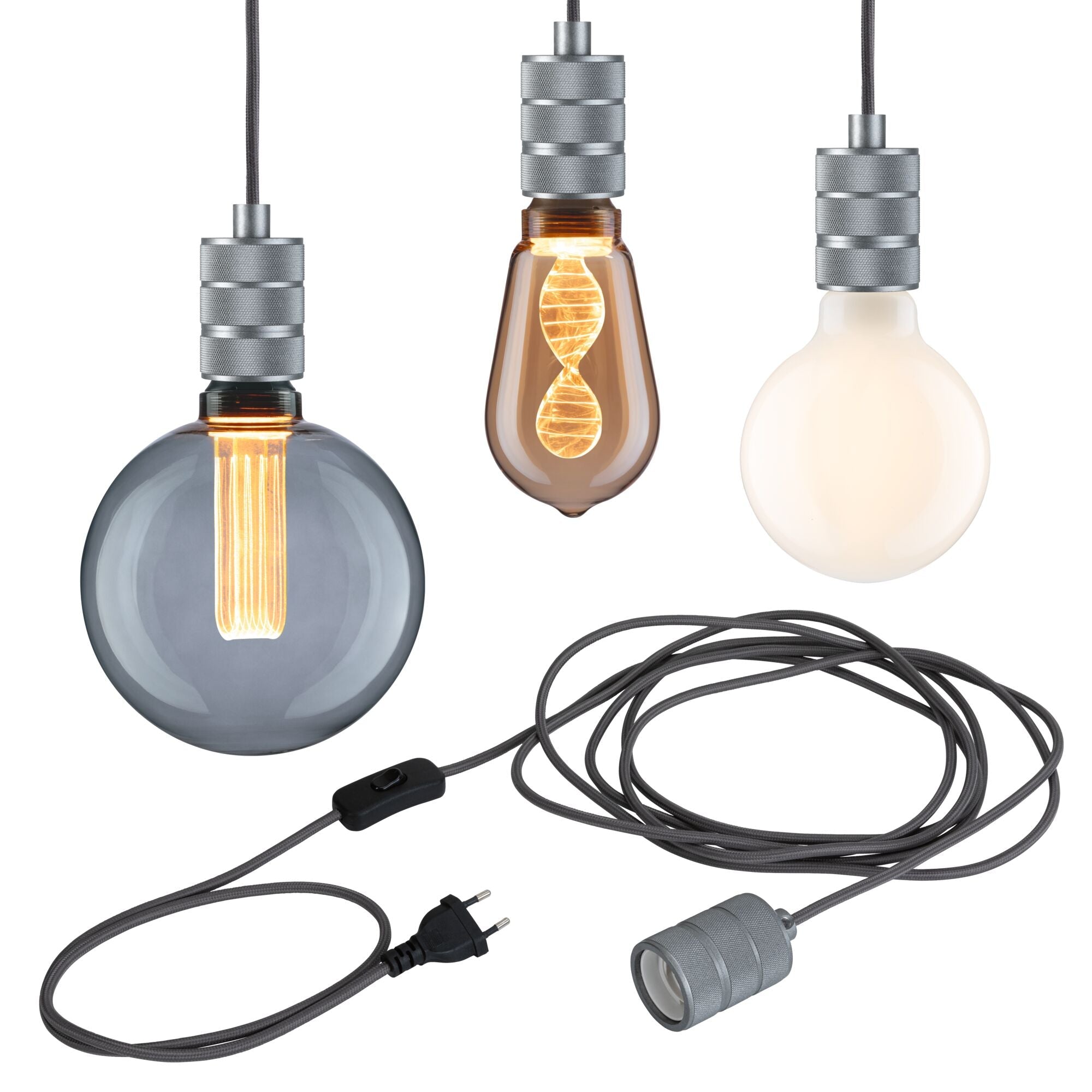Neordic Tilla inkl. Stecker E27 max. 20W Alu dimmbar Metall - Paulmann - 78437