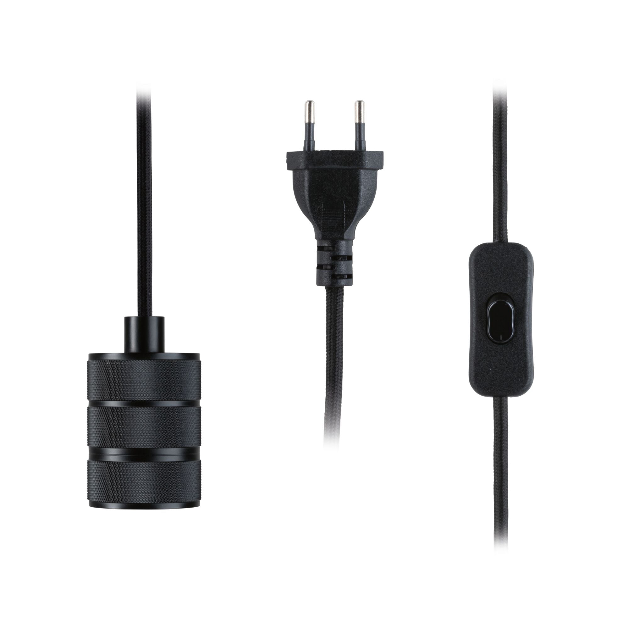 Neordic Tilla inkl. Stecker E27 max. 20W Schwarz dimmbar Metall - Paulmann - 78436
