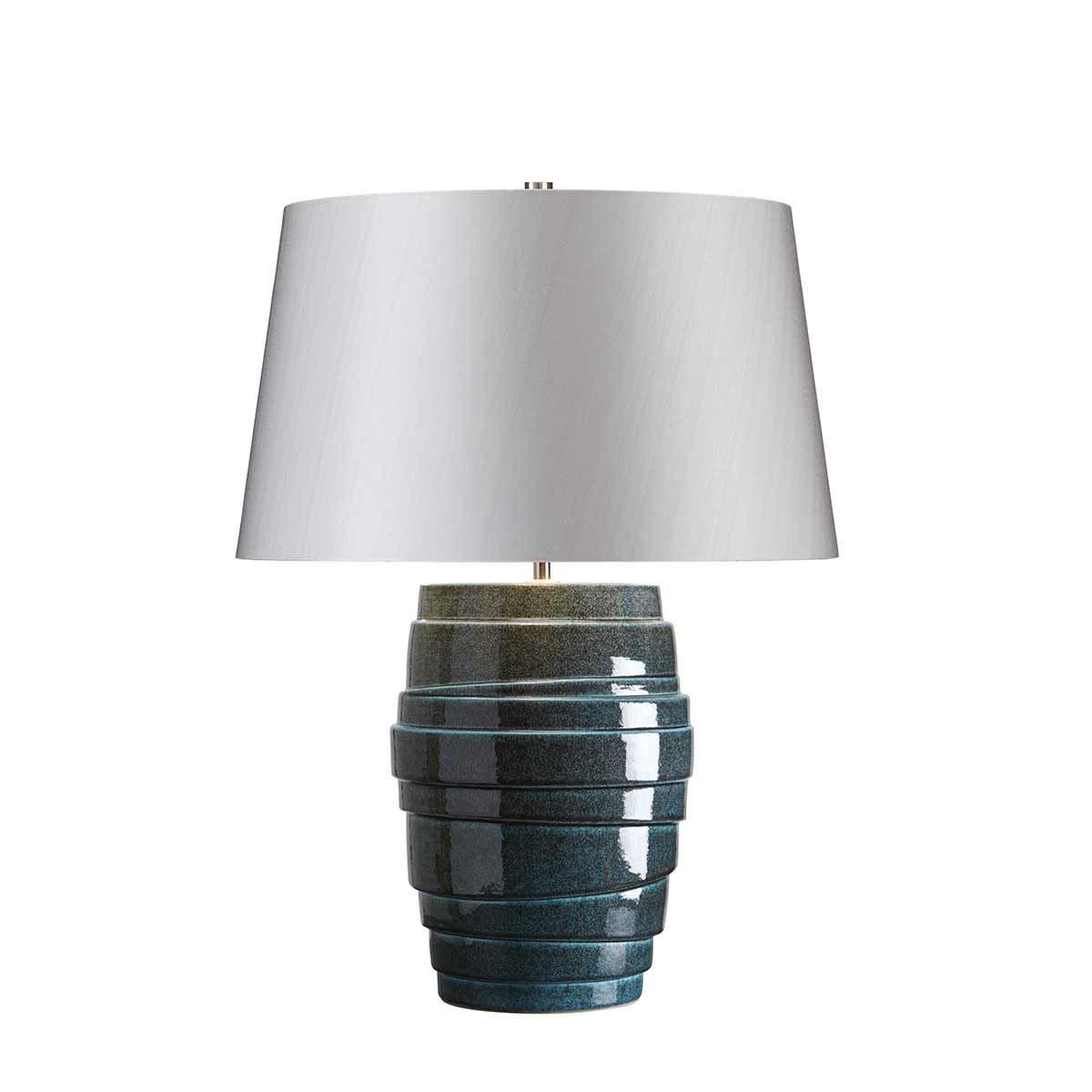 Tischlampe Neptune 1-flammig - Blaue Glasur