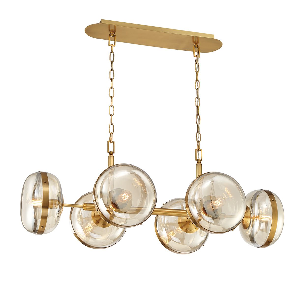 Nottingham 6 - flammige lineare Pendelleuchte - Eurofase - QN - NOTTINGHAM - 6LP - AB