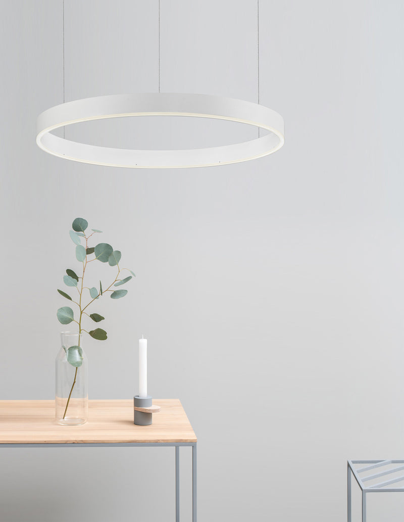 Nova Luce Motif Pendelleuchte in Weiß für moderne Wohnräume