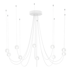 Wever & Ducré OPLIA CHANDELIER pendant light in matt white