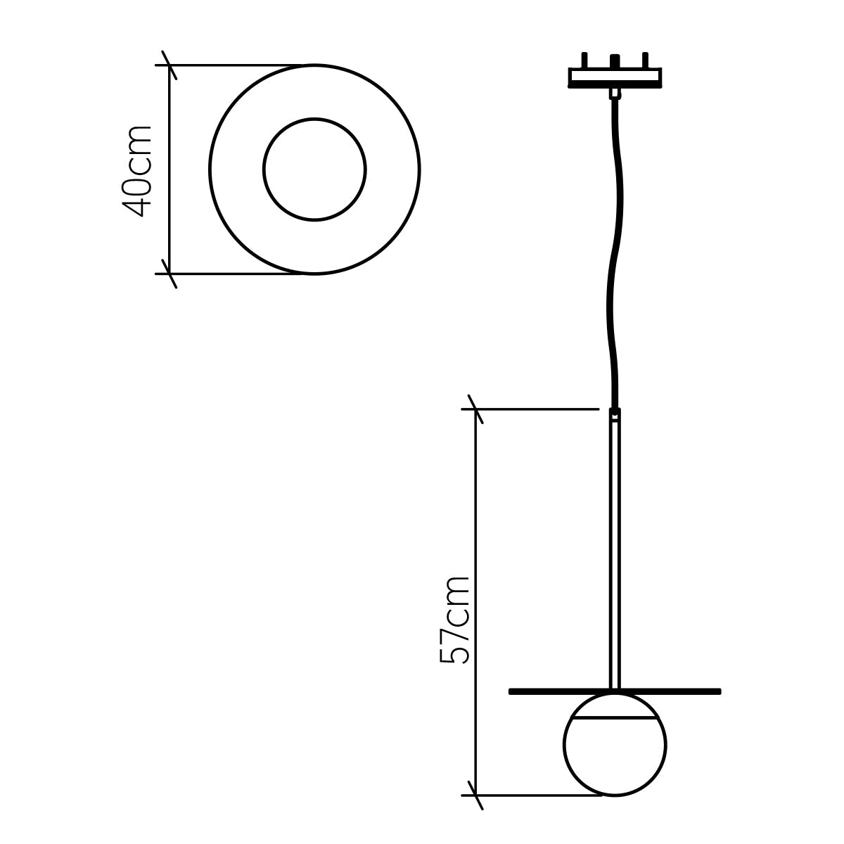 Orbit Pendelleuchte - Accord Lighting - QN - ORBIT - P - M - TEAK